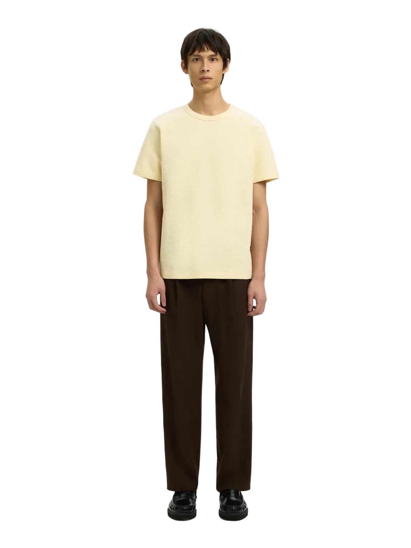 Sander Seersucker SS O-Neck