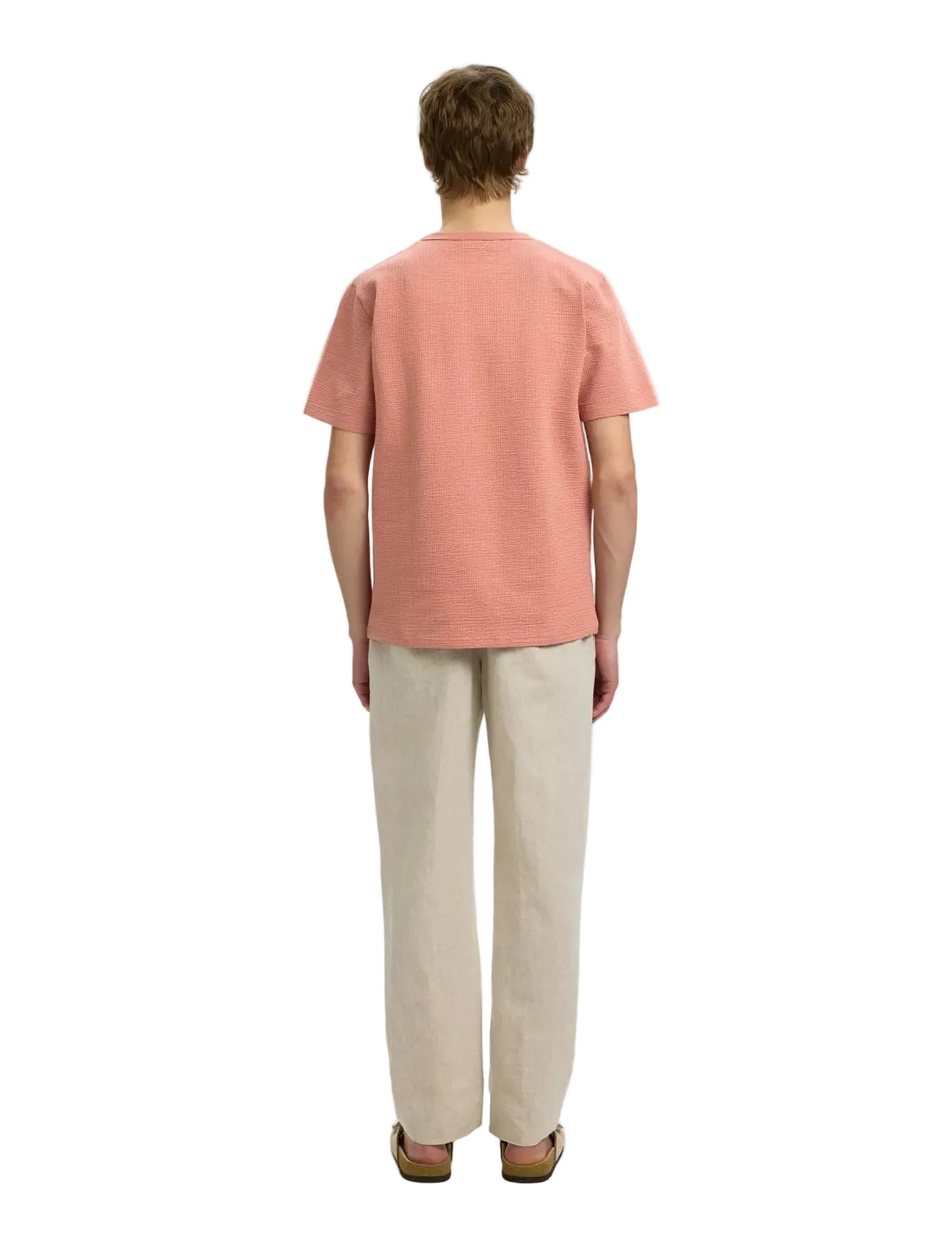 Sander Seersucker SS O-Neck
