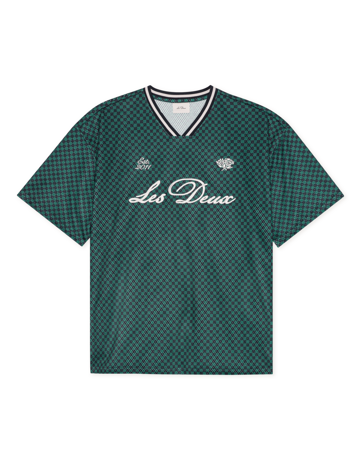 Check AOP Mesh T-Shirt