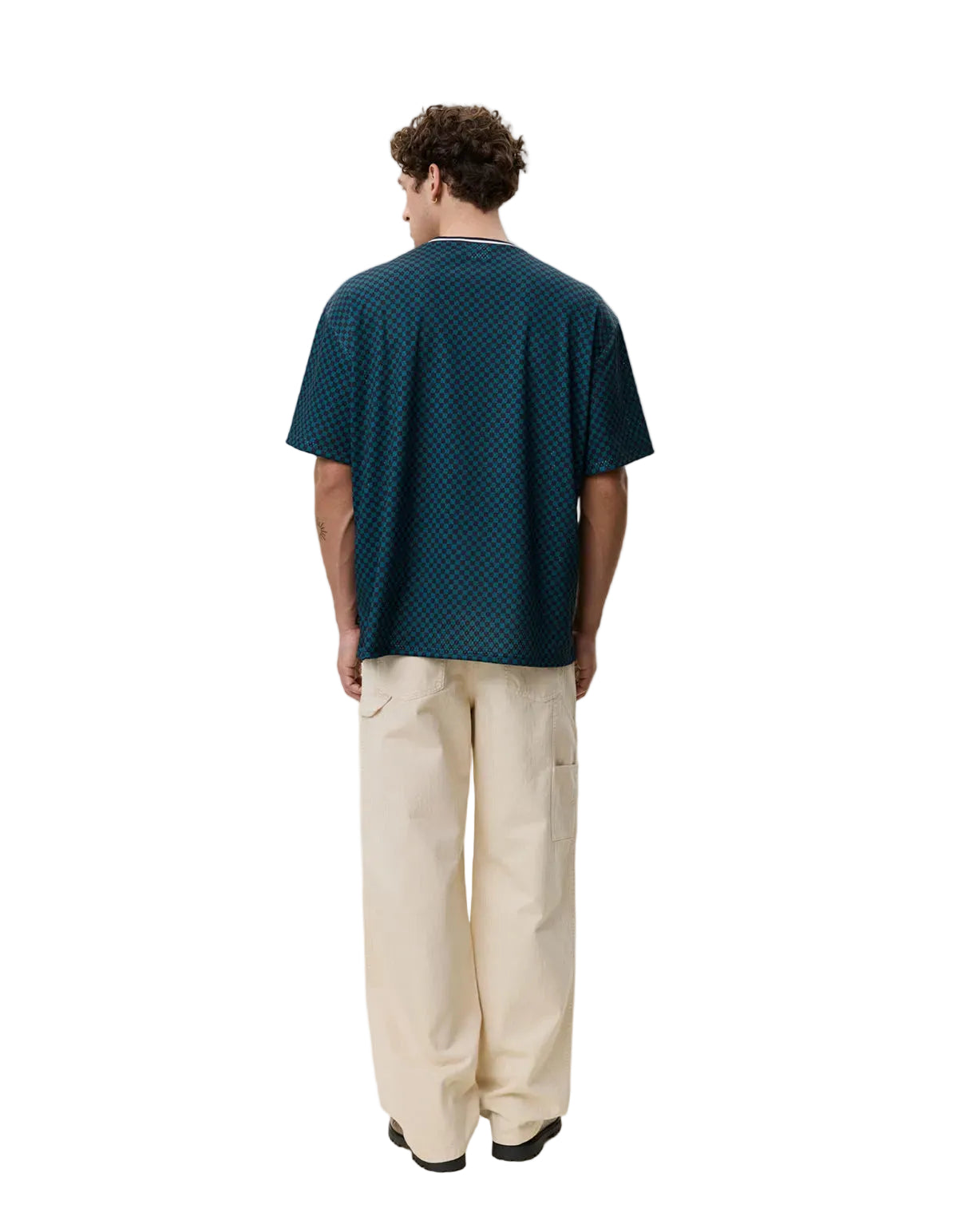 Check AOP Mesh T-Shirt