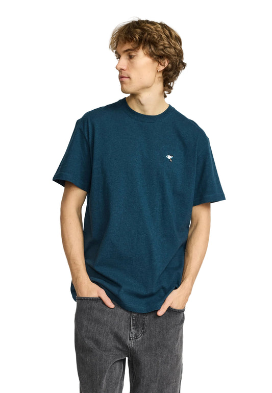 Application T-Shirt Bleu pétrole foncé chiné Revolution, vue 5