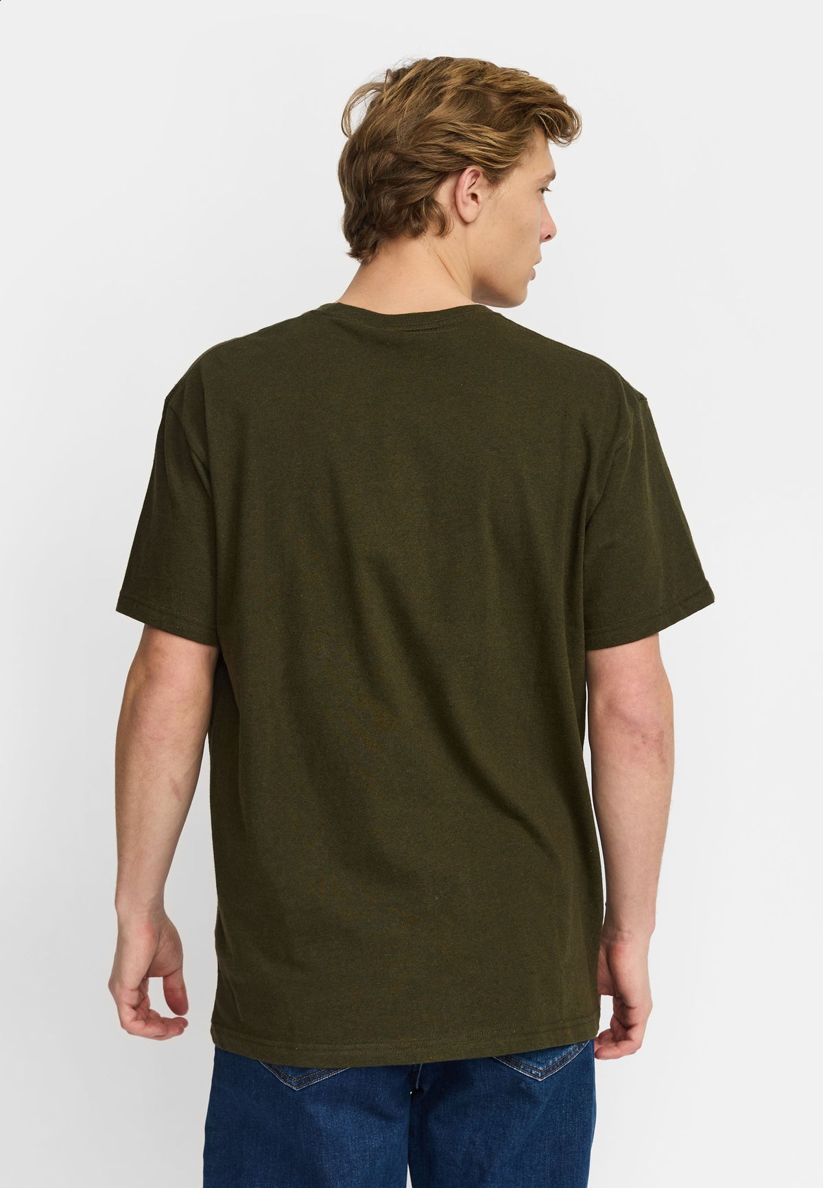 Application T-Shirt Vert army chiné Revolution, vue 5