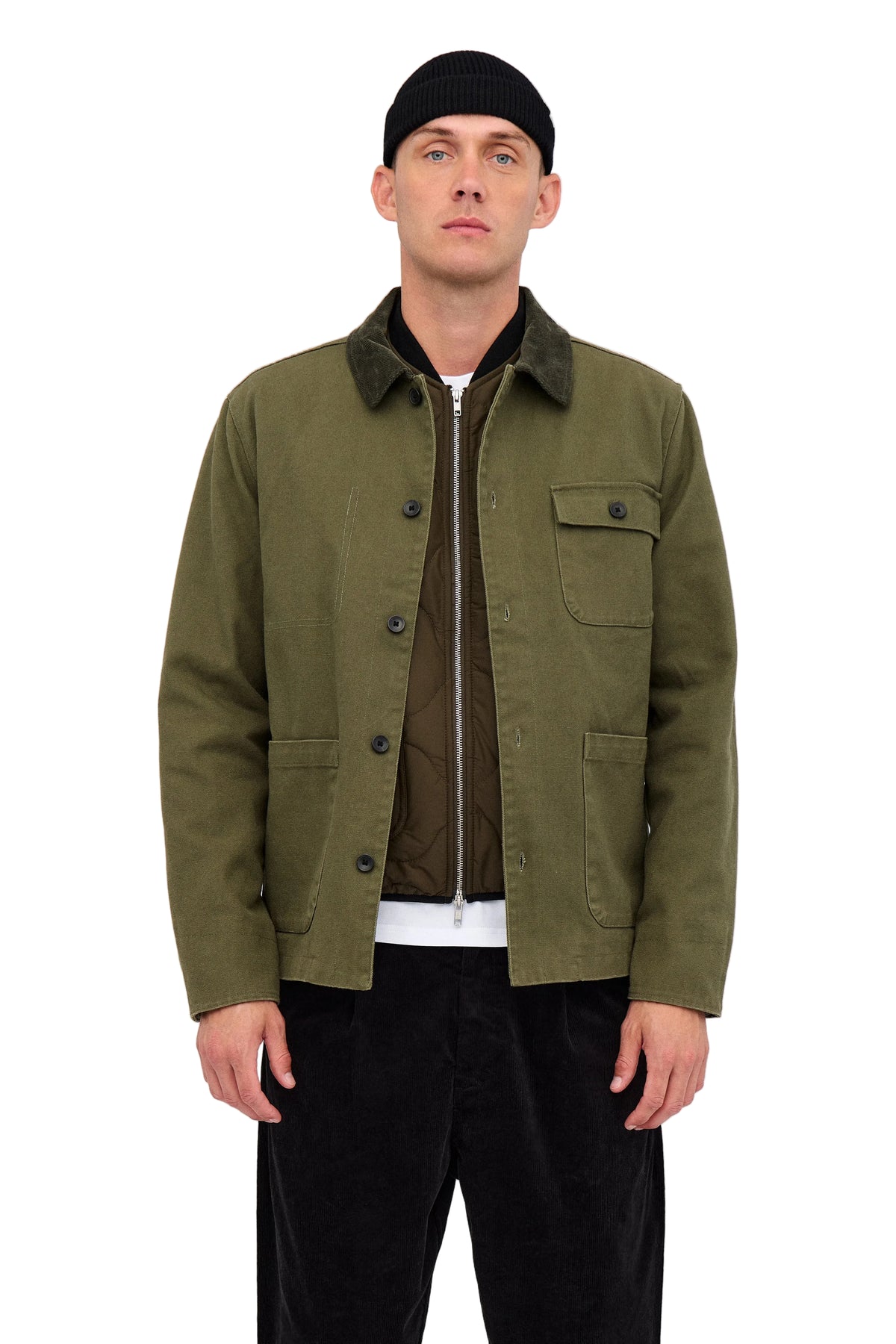 BASTIAN CANVAS JACKET, Forest night - Anerkjendt