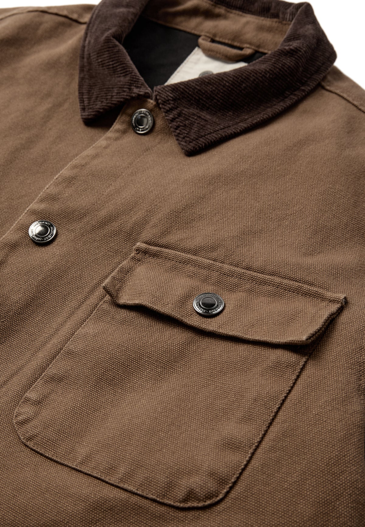 BASTIAN CANVAS WASHED JACKET, Ermine - Anerkjendt