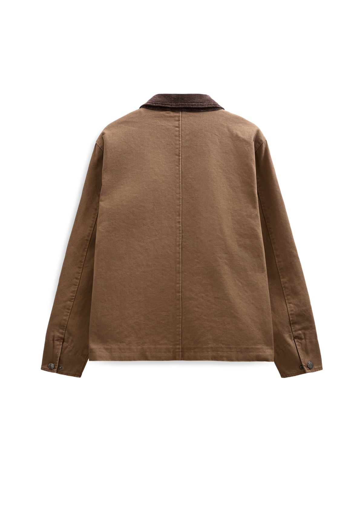 BASTIAN CANVAS WASHED JACKET, Ermine - Anerkjendt
