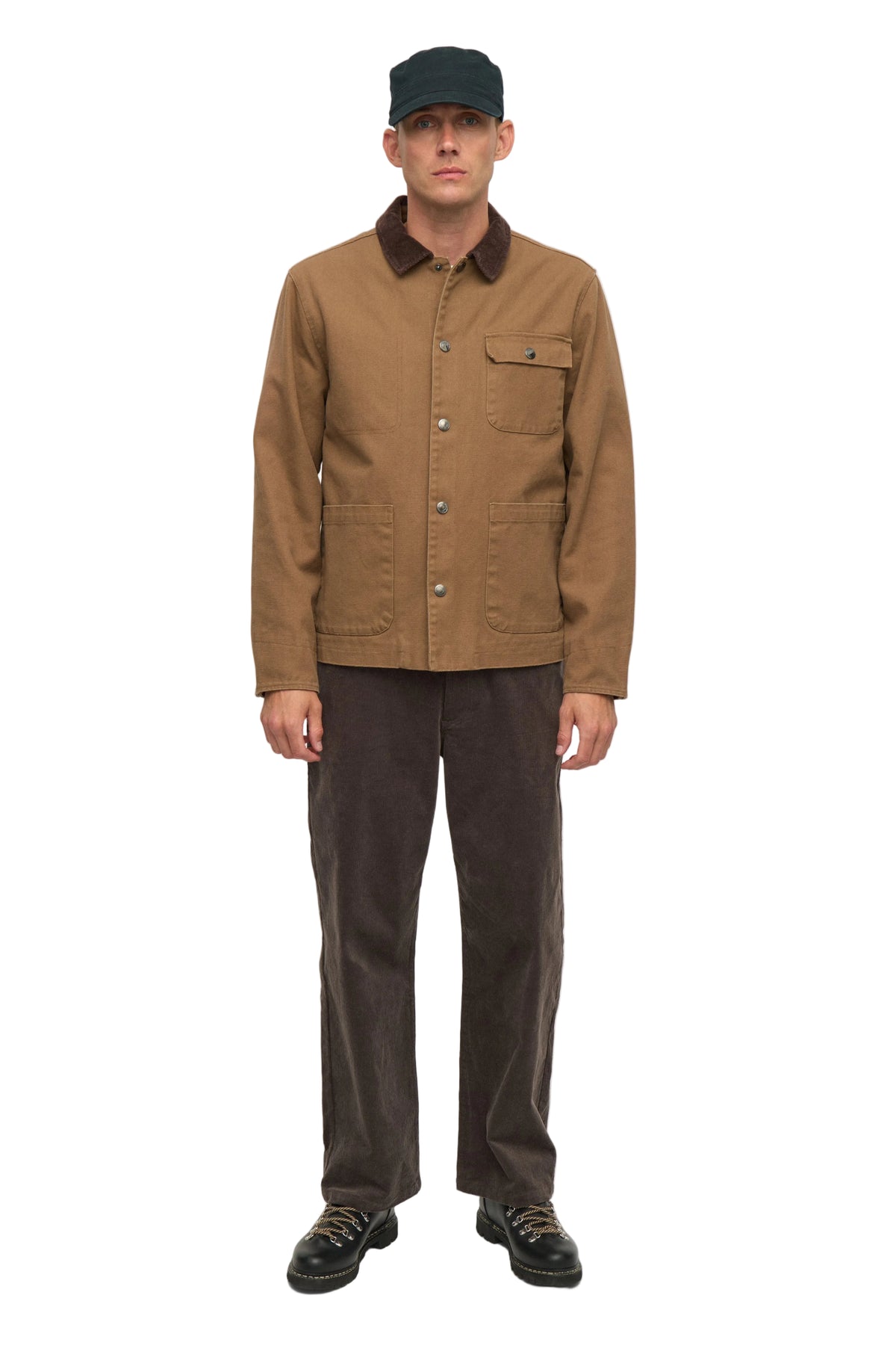 BASTIAN CANVAS WASHED JACKET, Ermine - Anerkjendt