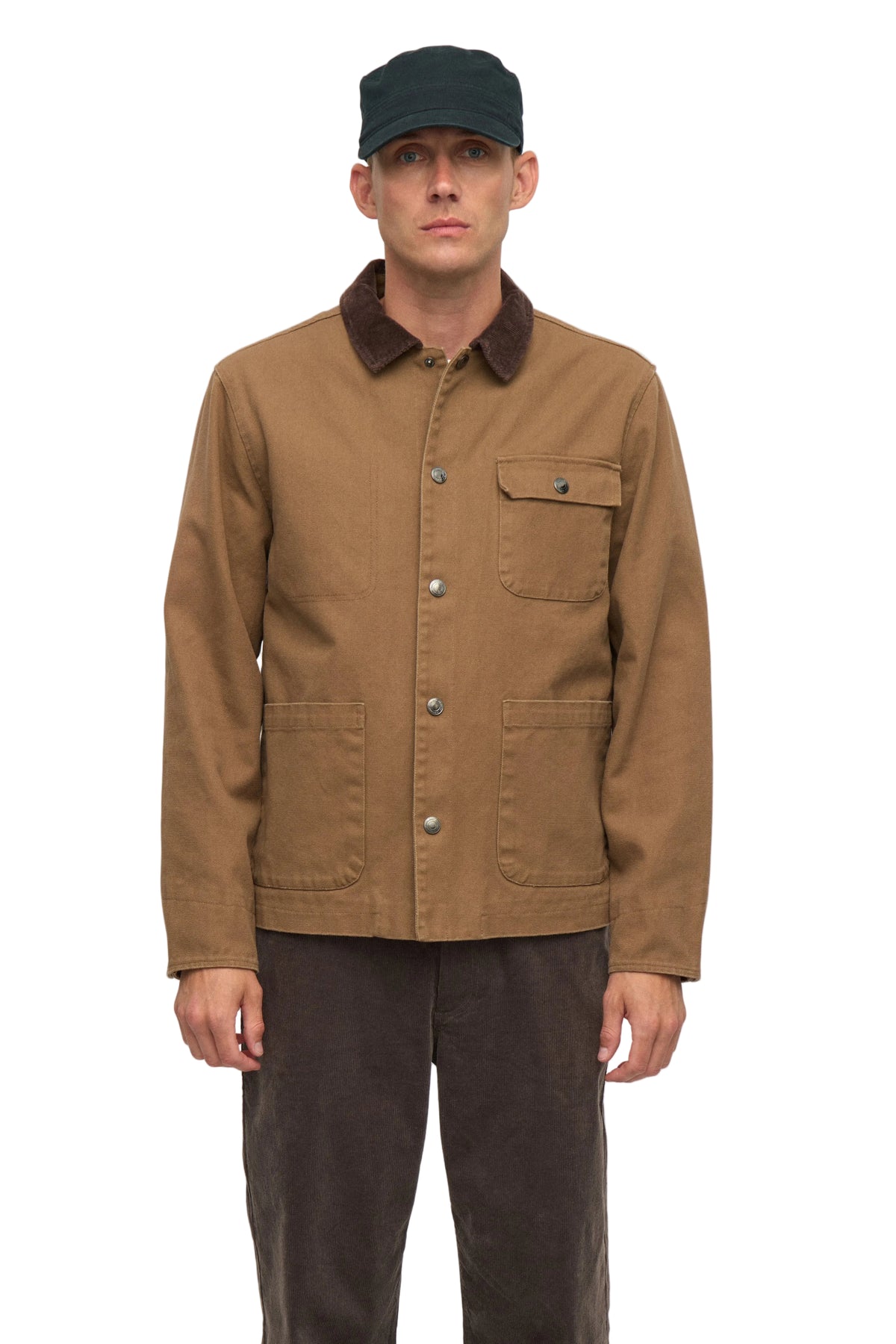 BASTIAN CANVAS WASHED JACKET, Ermine - Anerkjendt