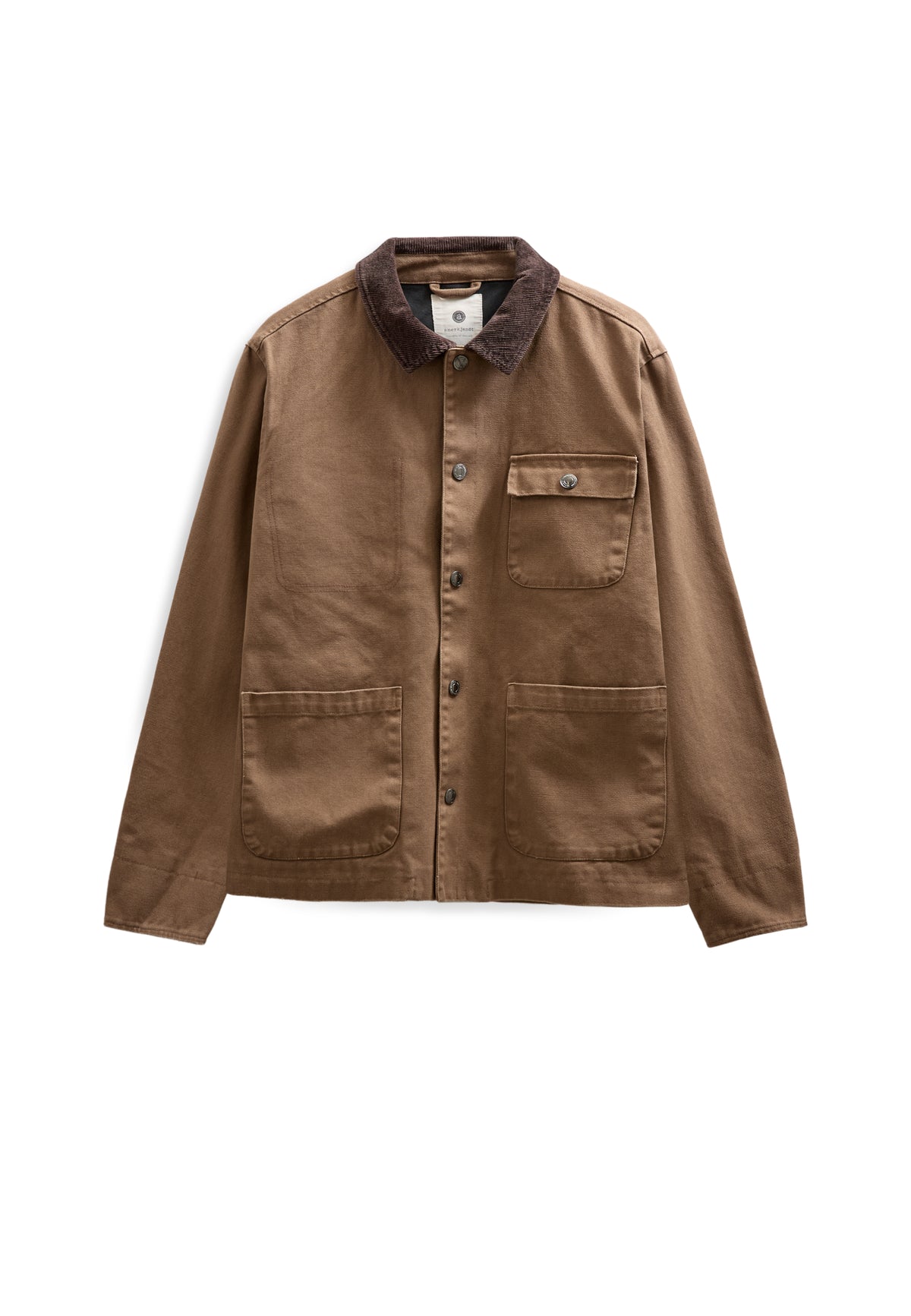 BASTIAN CANVAS WASHED JACKET, Ermine - Anerkjendt