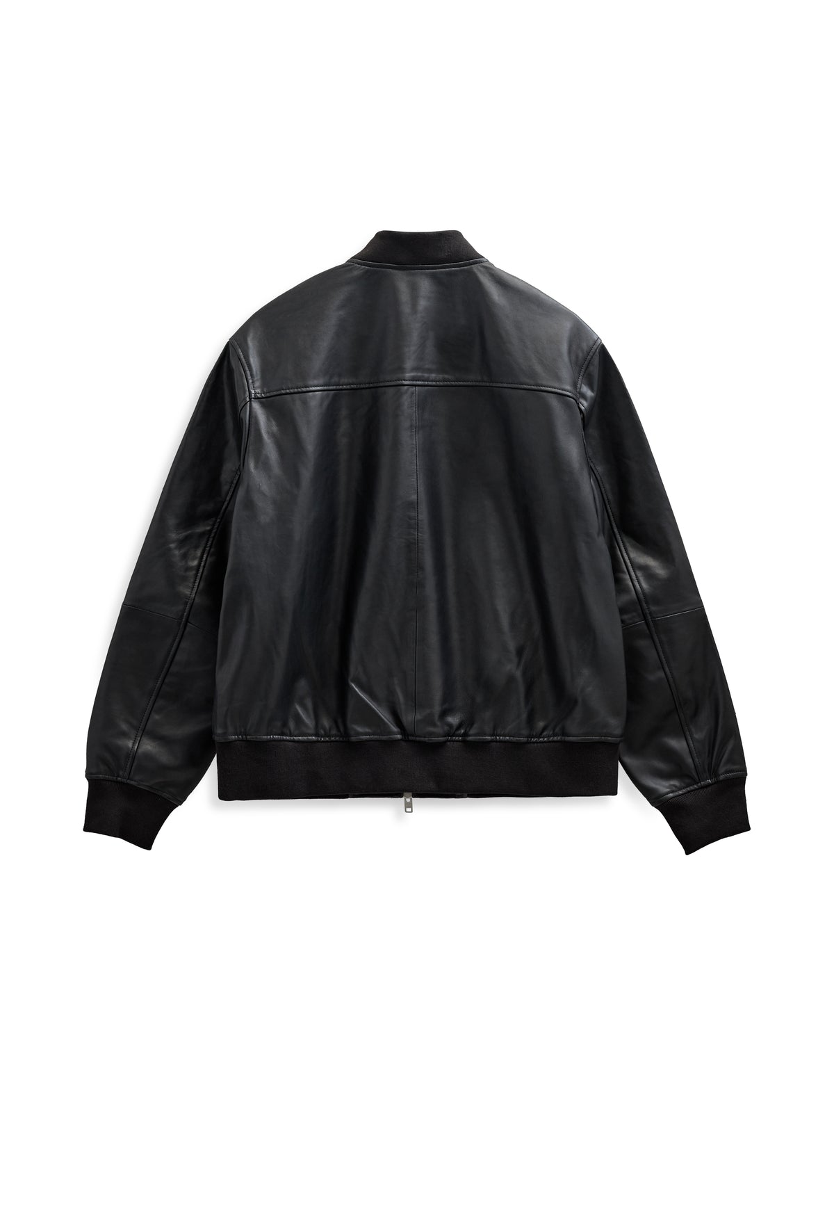 Bertie Leather Jacket Anerkjendt, coloris Caviar, vue 1