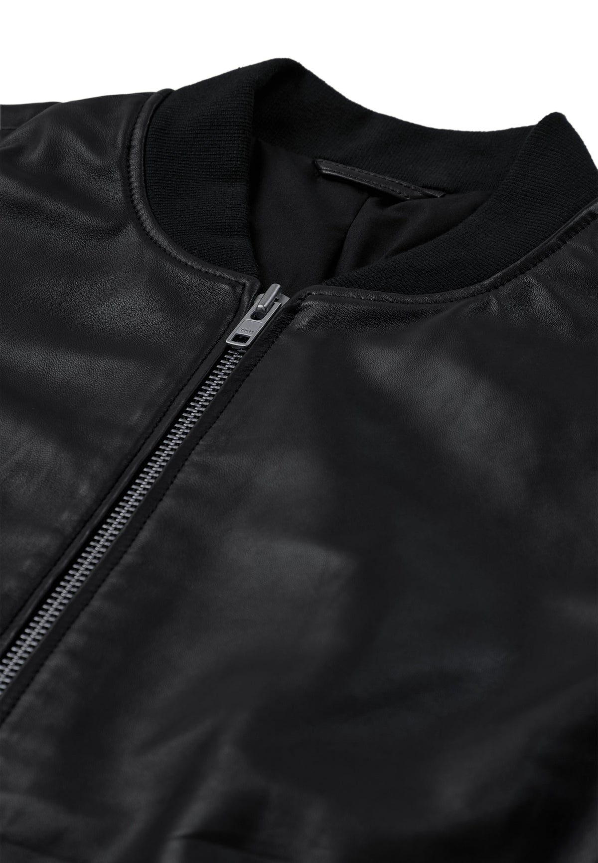 Bertie Leather Jacket Anerkjendt, coloris Caviar, vue 2