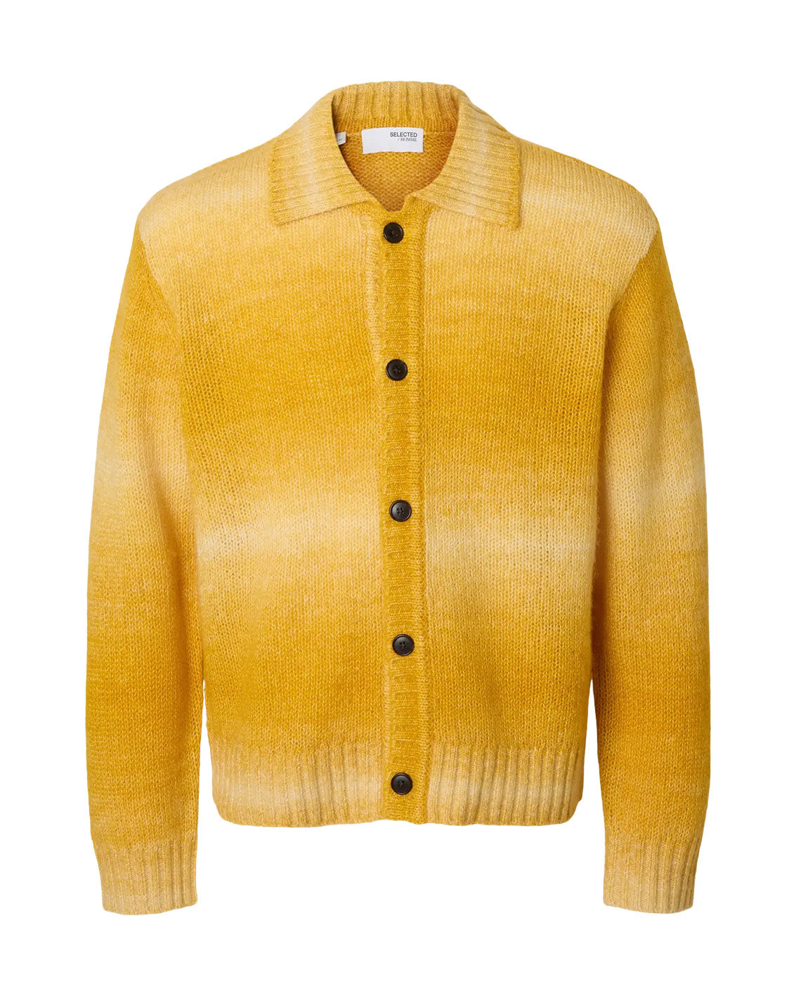 Gaard LS Knit Relaxed Polo Cardigan