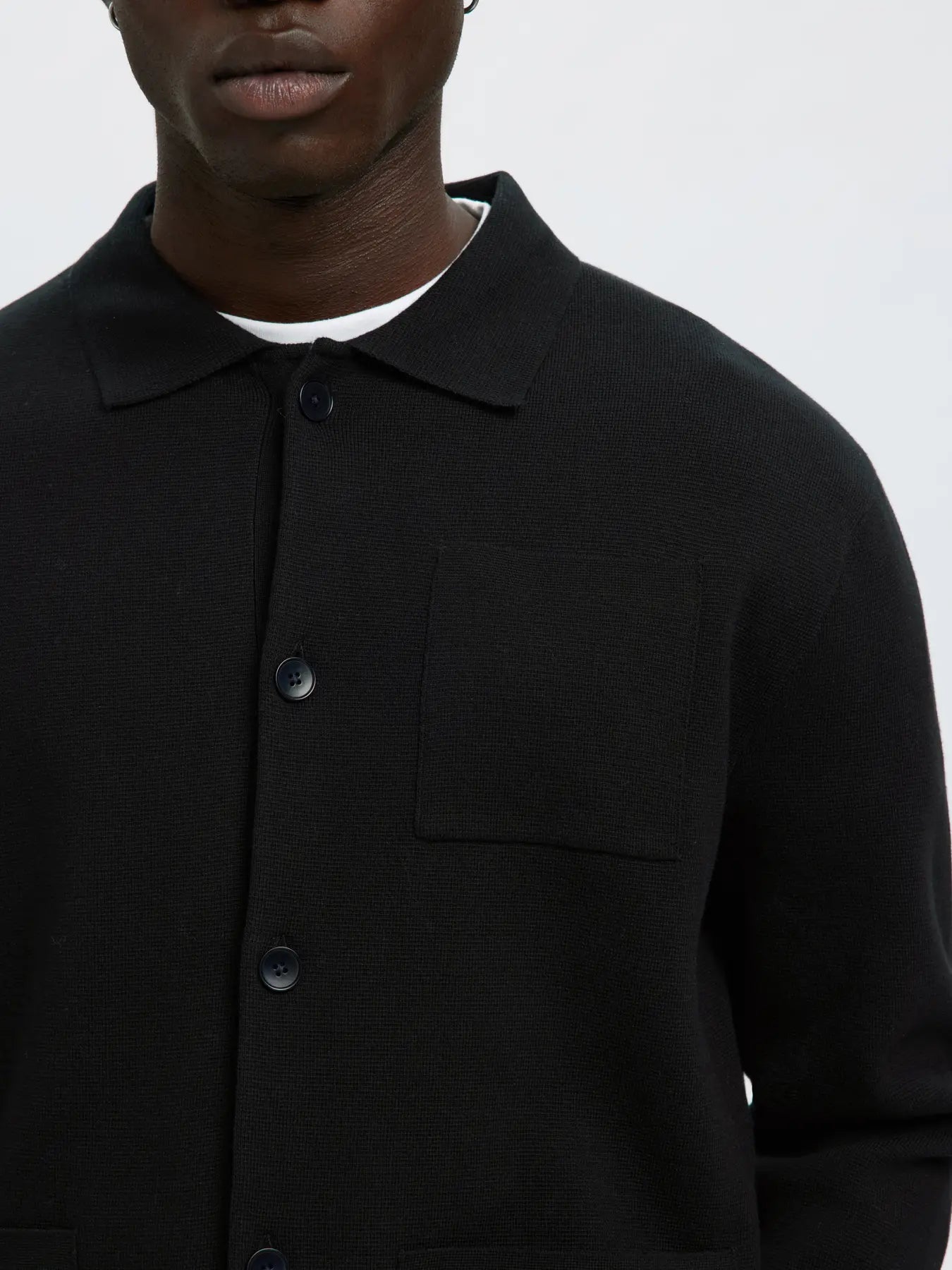 Mike Light Relaxed Polo Cardigan