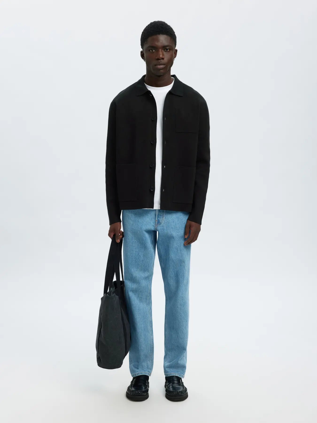 Mike Light Relaxed Polo Cardigan