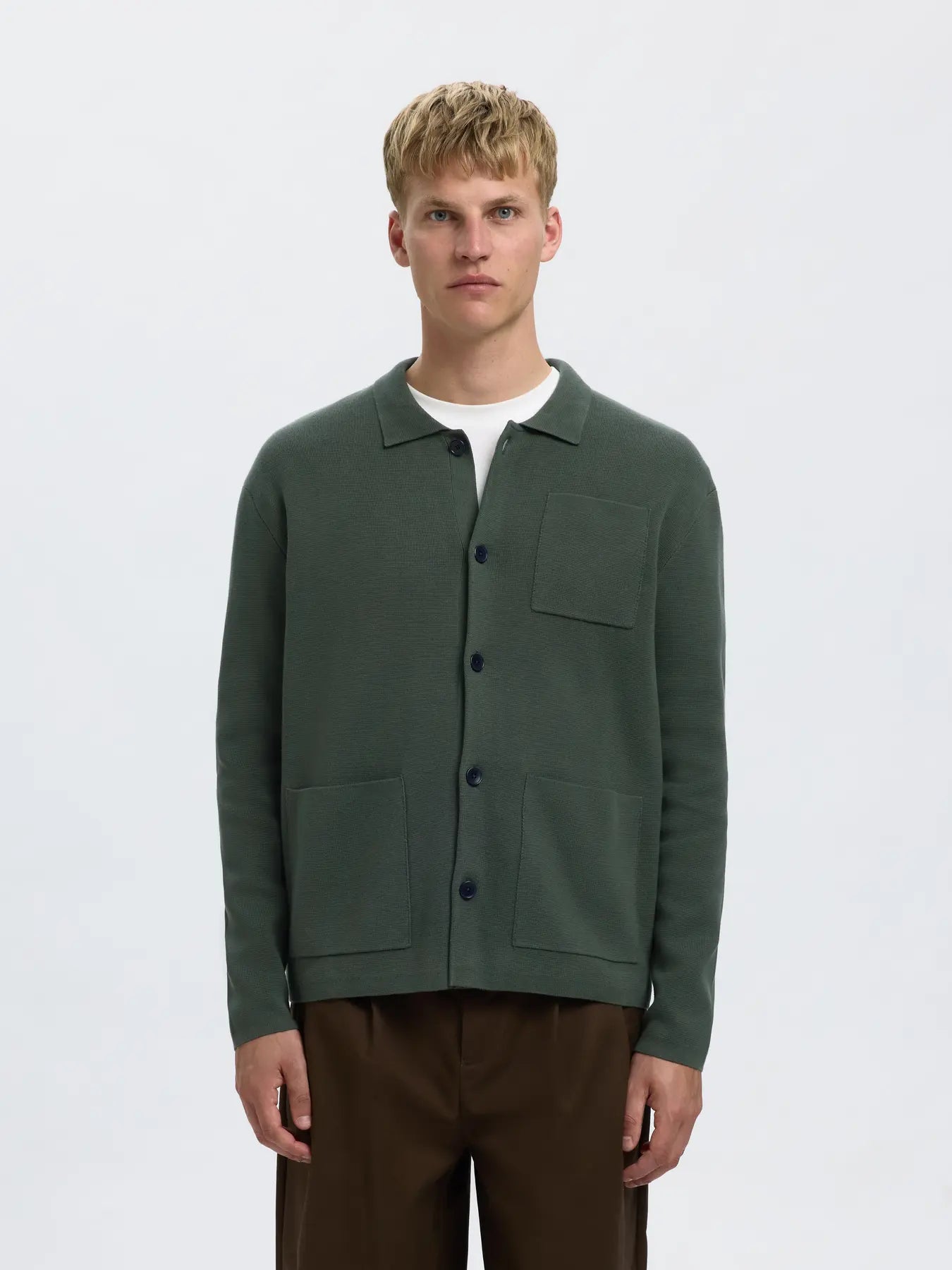 Mike Light Relaxed Polo Cardigan