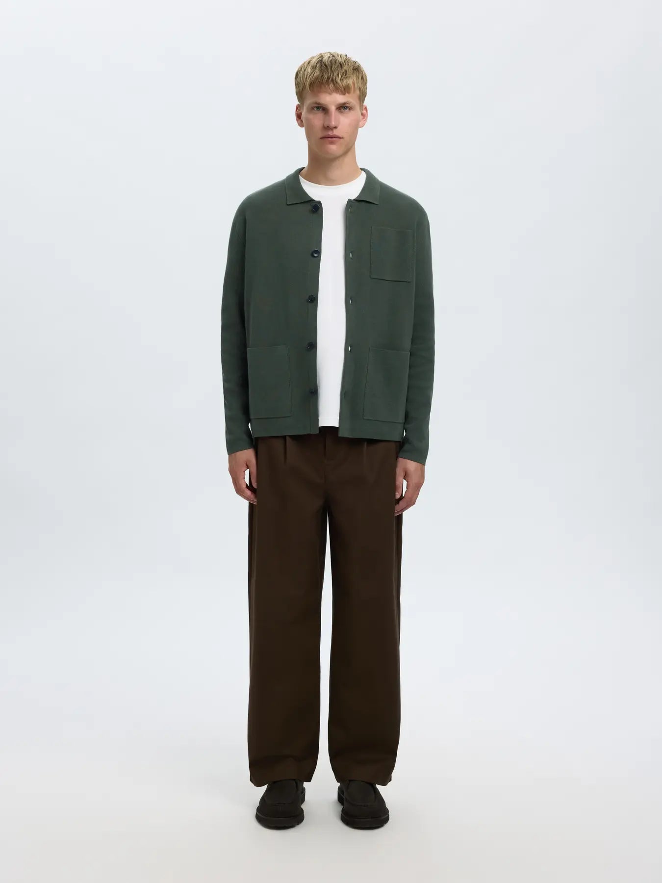 Mike Light Relaxed Polo Cardigan