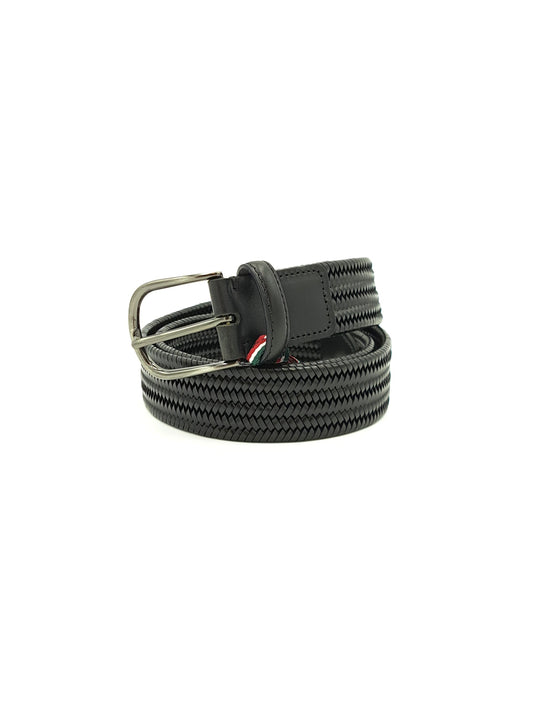 Ceinture cuir tressé