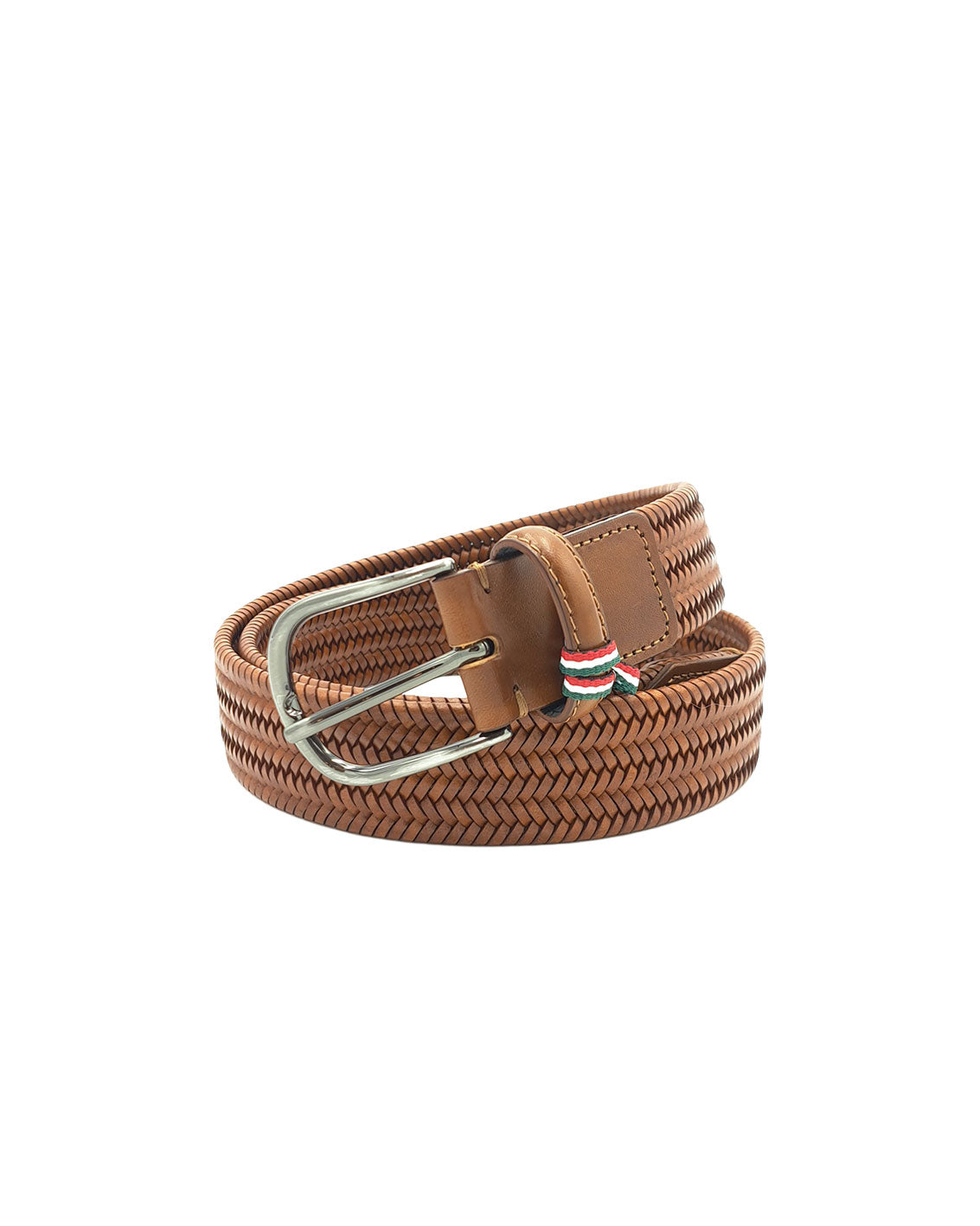 Ceinture cuir tressé