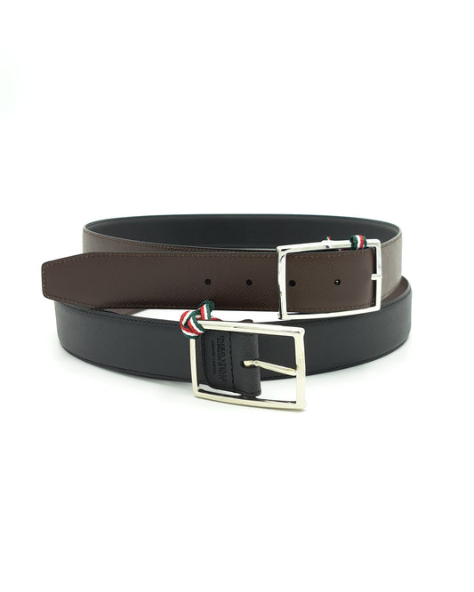 Ceinture Cuir Reversible Saffiano