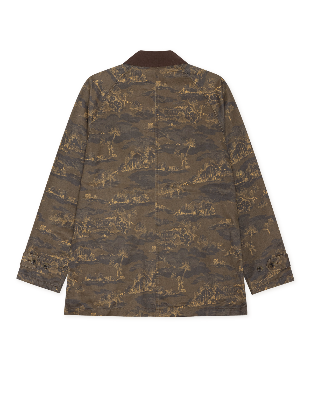 Coated AOP Jacket Teak Brown, vue 2