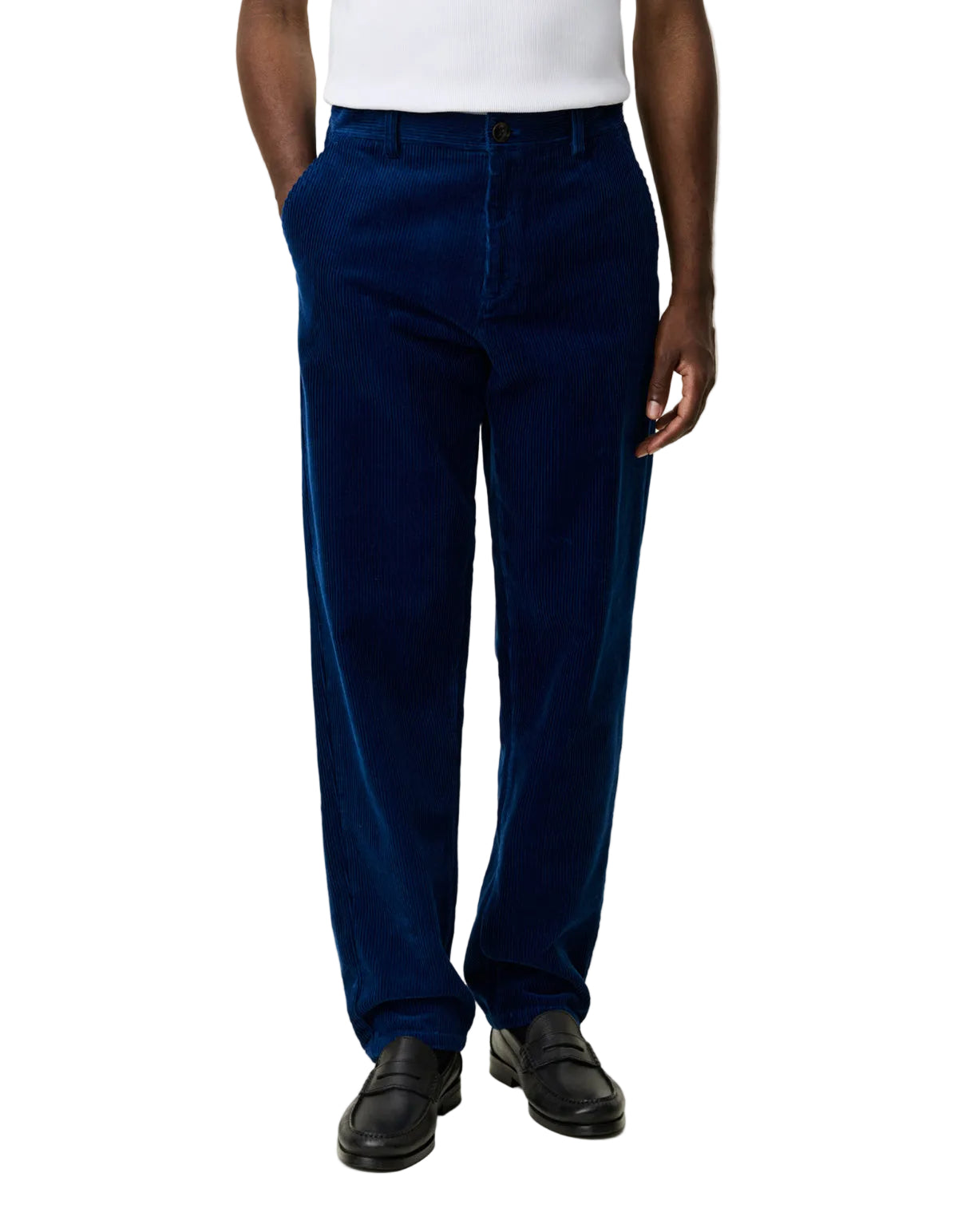 Corduroy Tapered Pants Navy Peony Blue, vue 9