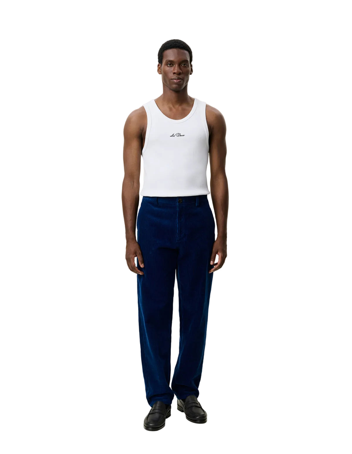 Corduroy Tapered Pants Navy Peony Blue, vue 8