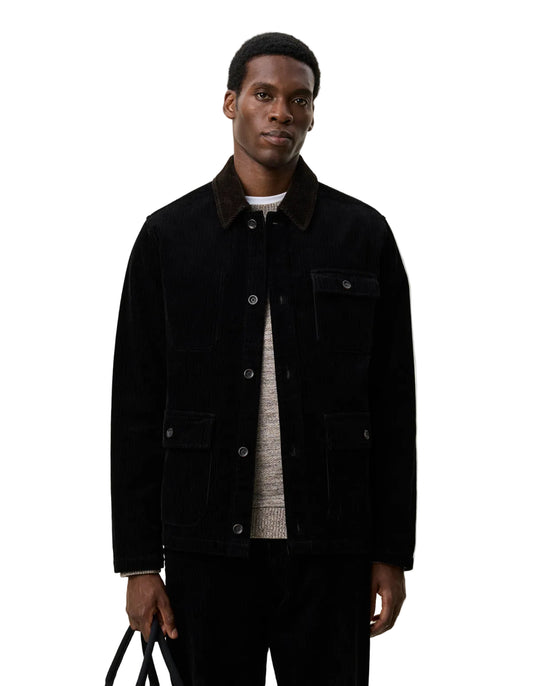 Corduroy Utility Jacket Black, vue 3