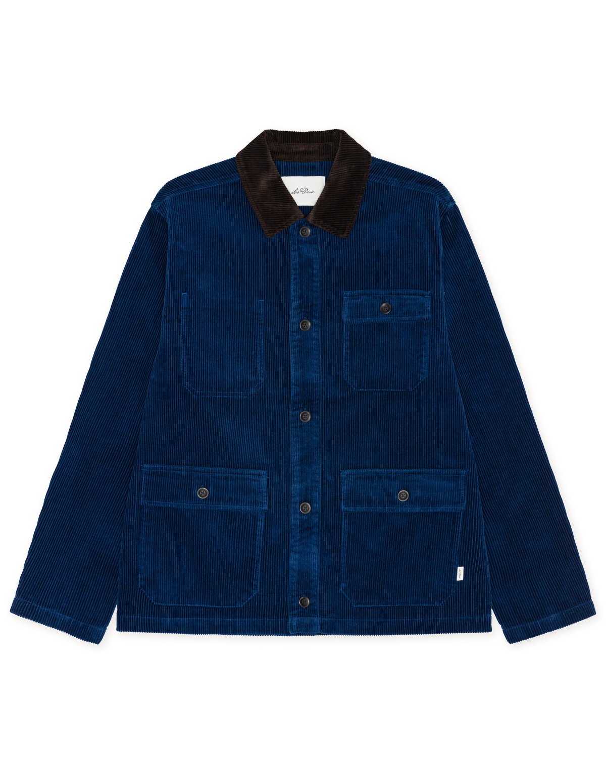 Corduroy Utility Jacket Navy Peony Blue, vue 2