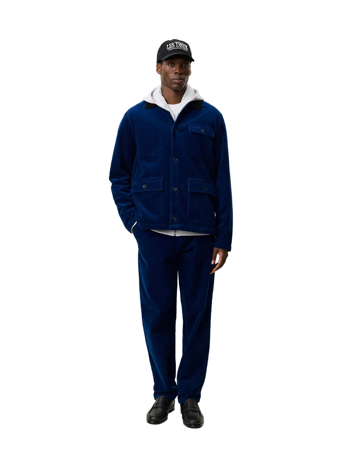 Corduroy Utility Jacket Navy Peony Blue, vue 9
