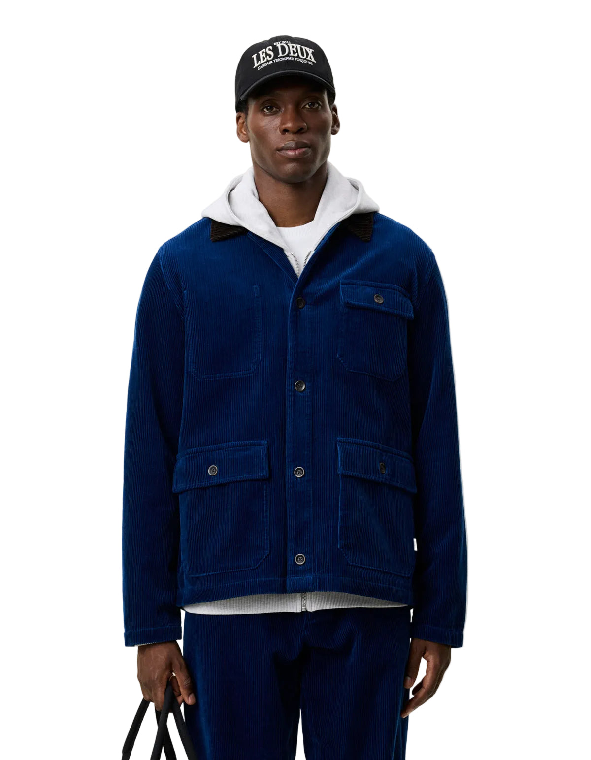 Corduroy Utility Jacket Navy Peony Blue, vue 7