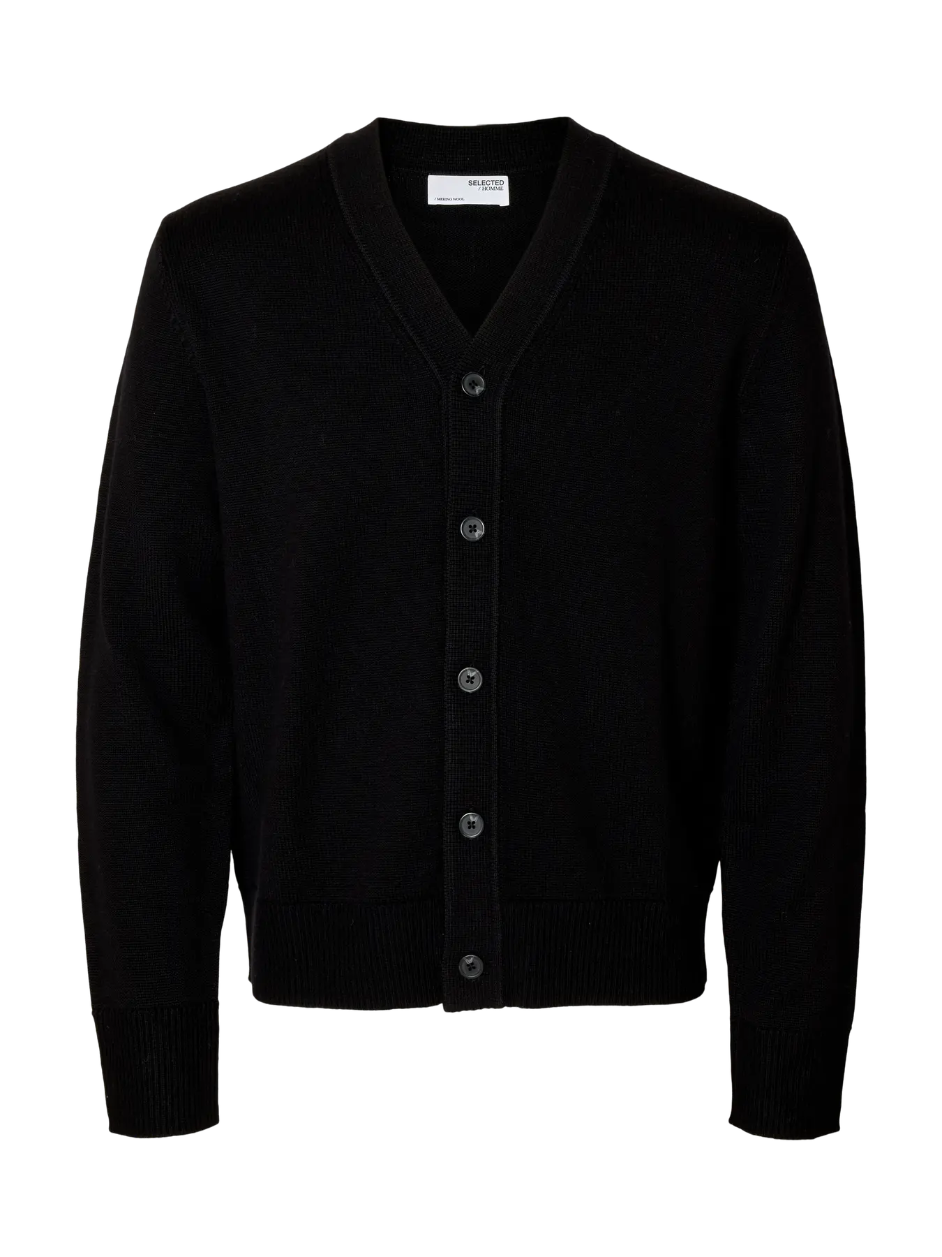 Tray LS Merino Chunky V-Neck Cardigan