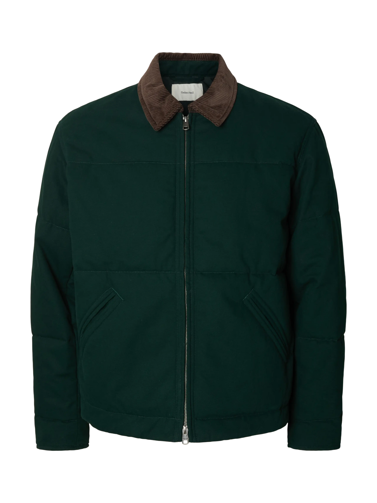 Veste Grant Filled Canvas Selected vert Pine Grove, vue de face