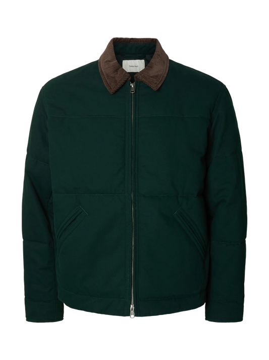 Veste Grant Filled Canvas Selected vert Pine Grove, vue de face
