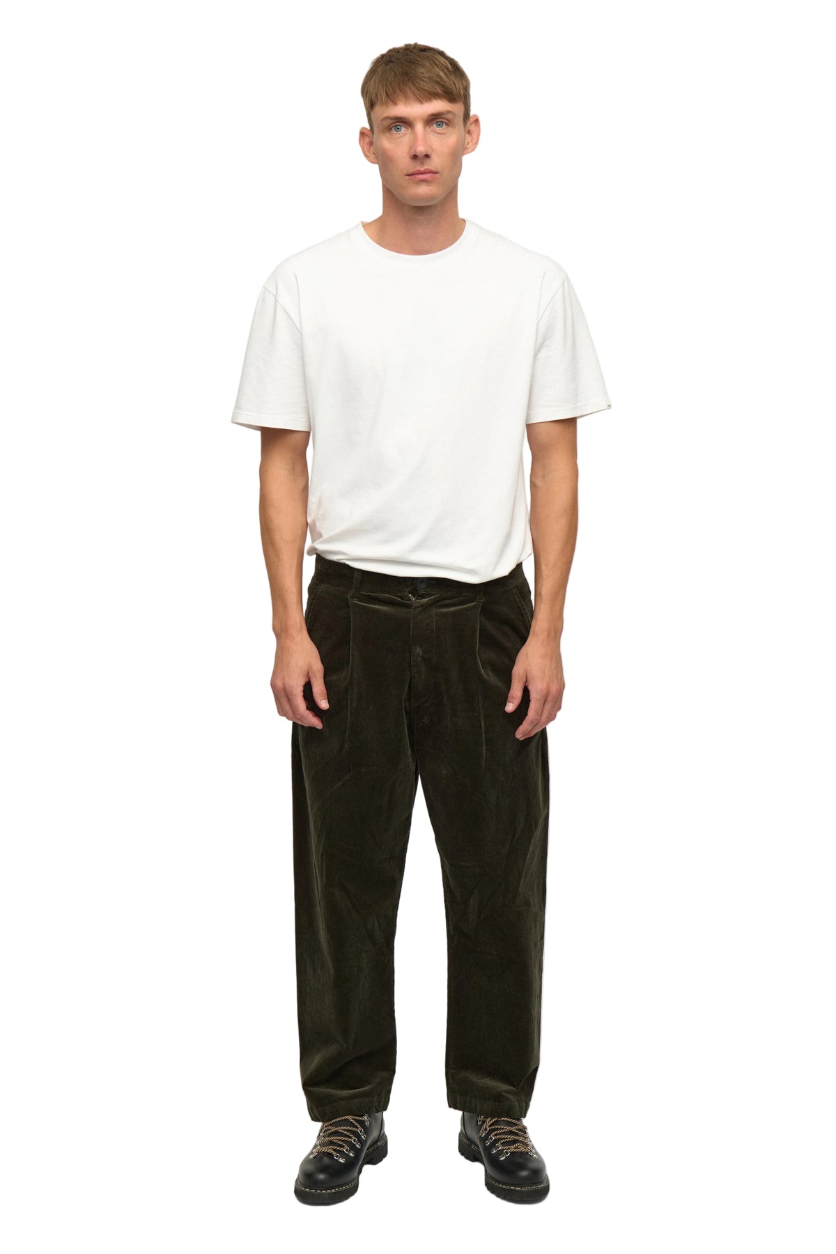 JAKOB CORD PANTS, Forest night - Anerkjendt
