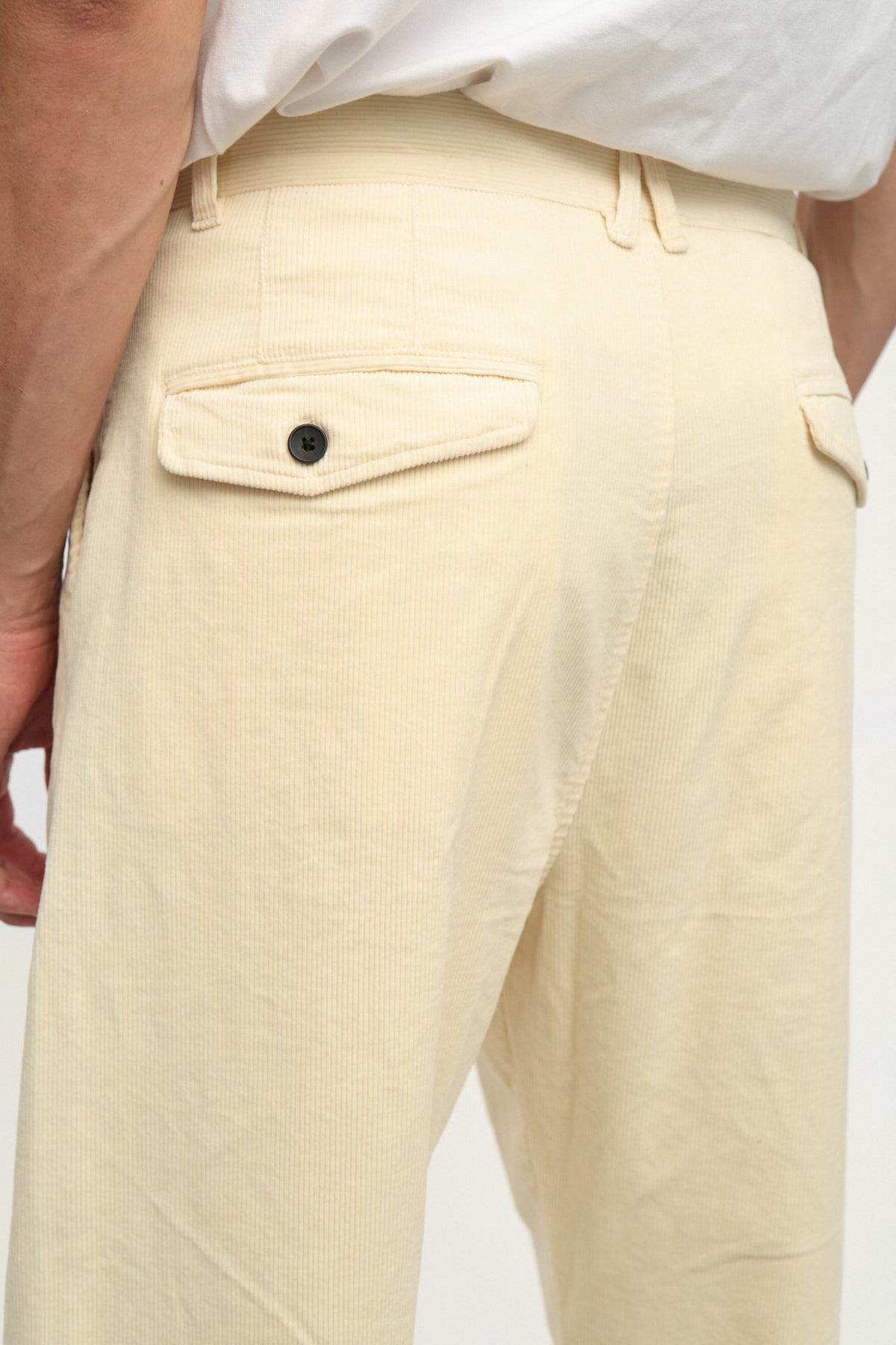 JAKOB CORD PANTS, Tofu - Anerkjendt