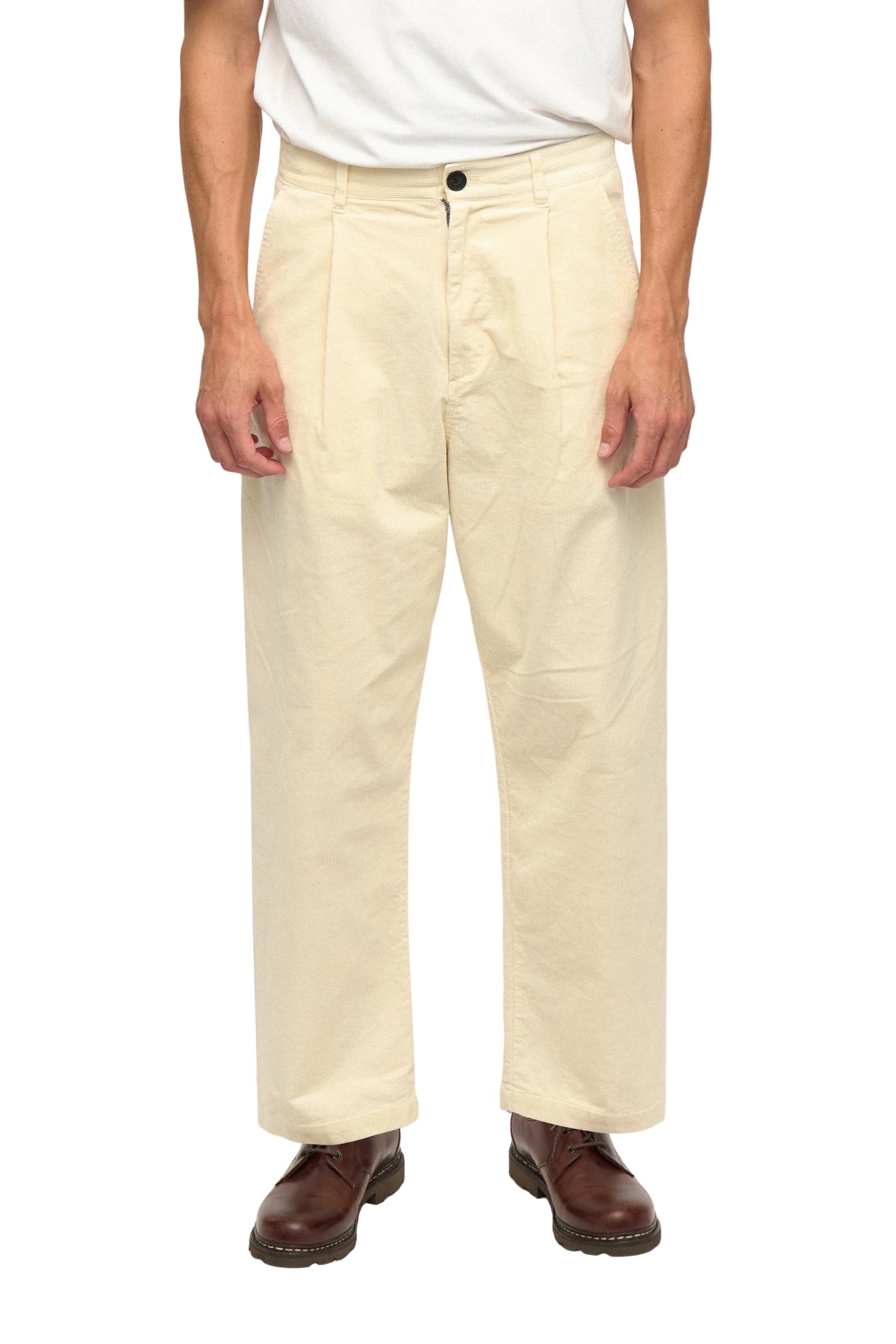 JAKOB CORD PANTS, Tofu - Anerkjendt