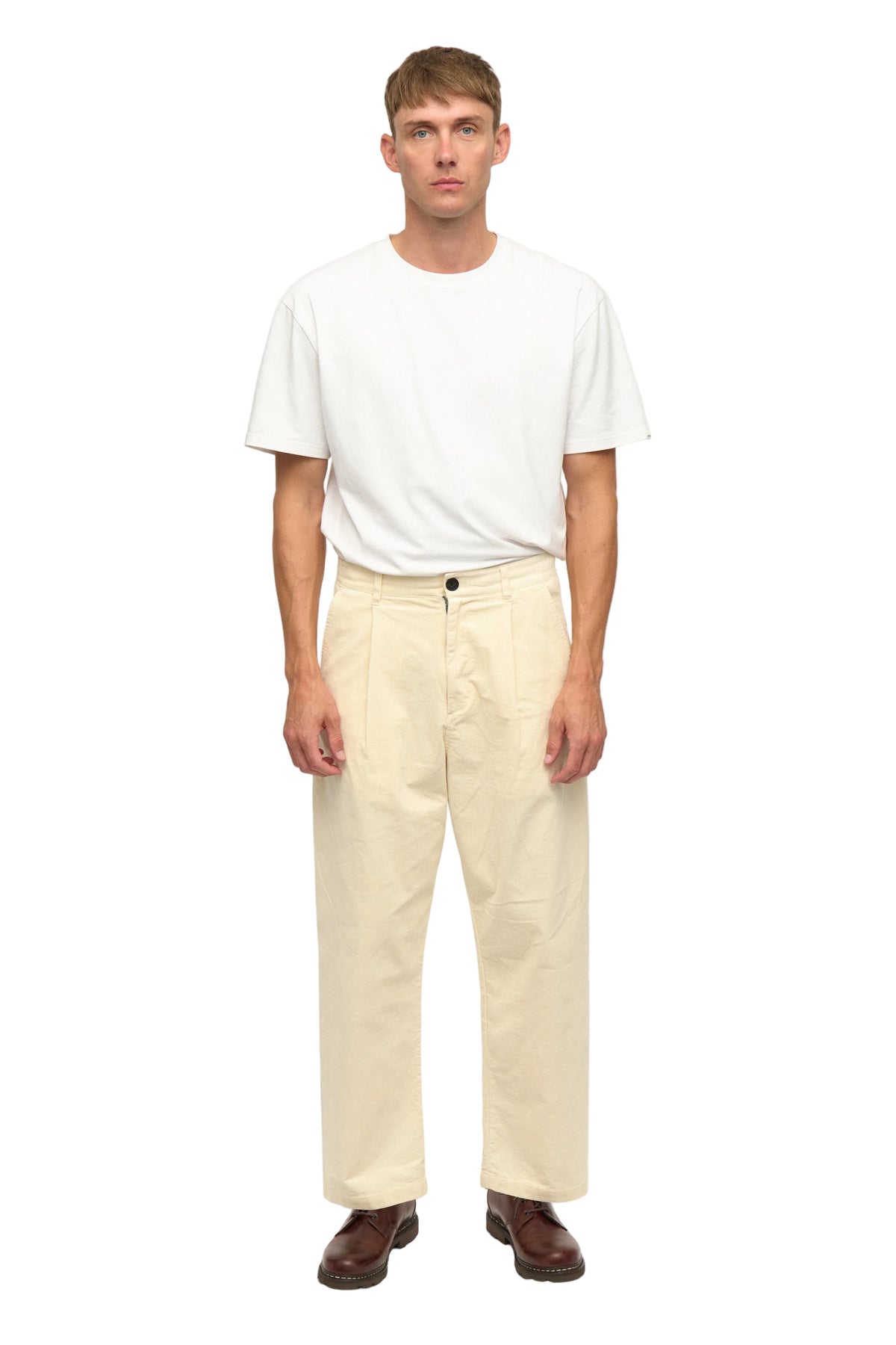 JAKOB CORD PANTS, Tofu - Anerkjendt