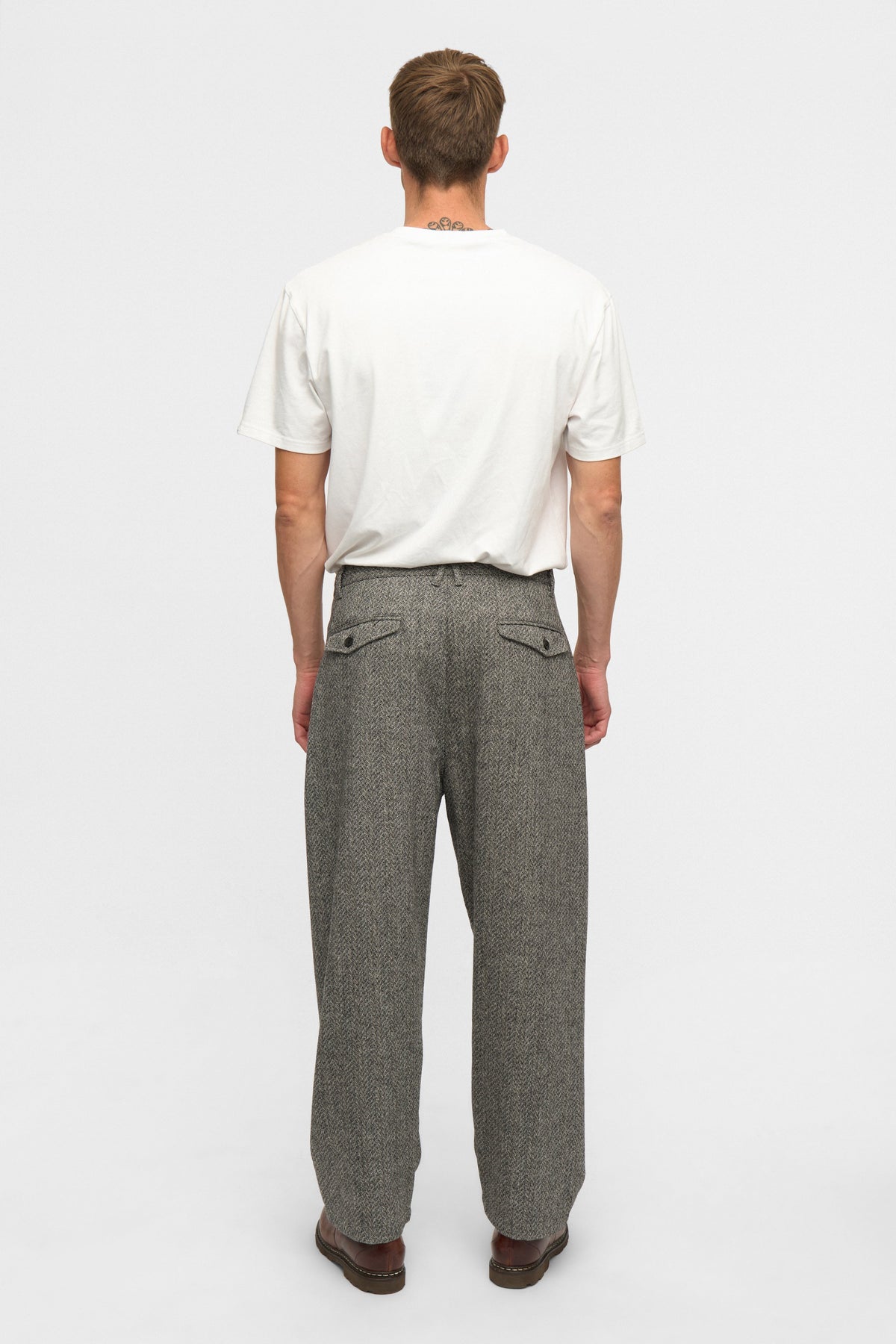 JAKOB WOOL PANTS, Caviar melange - Anerkjendt