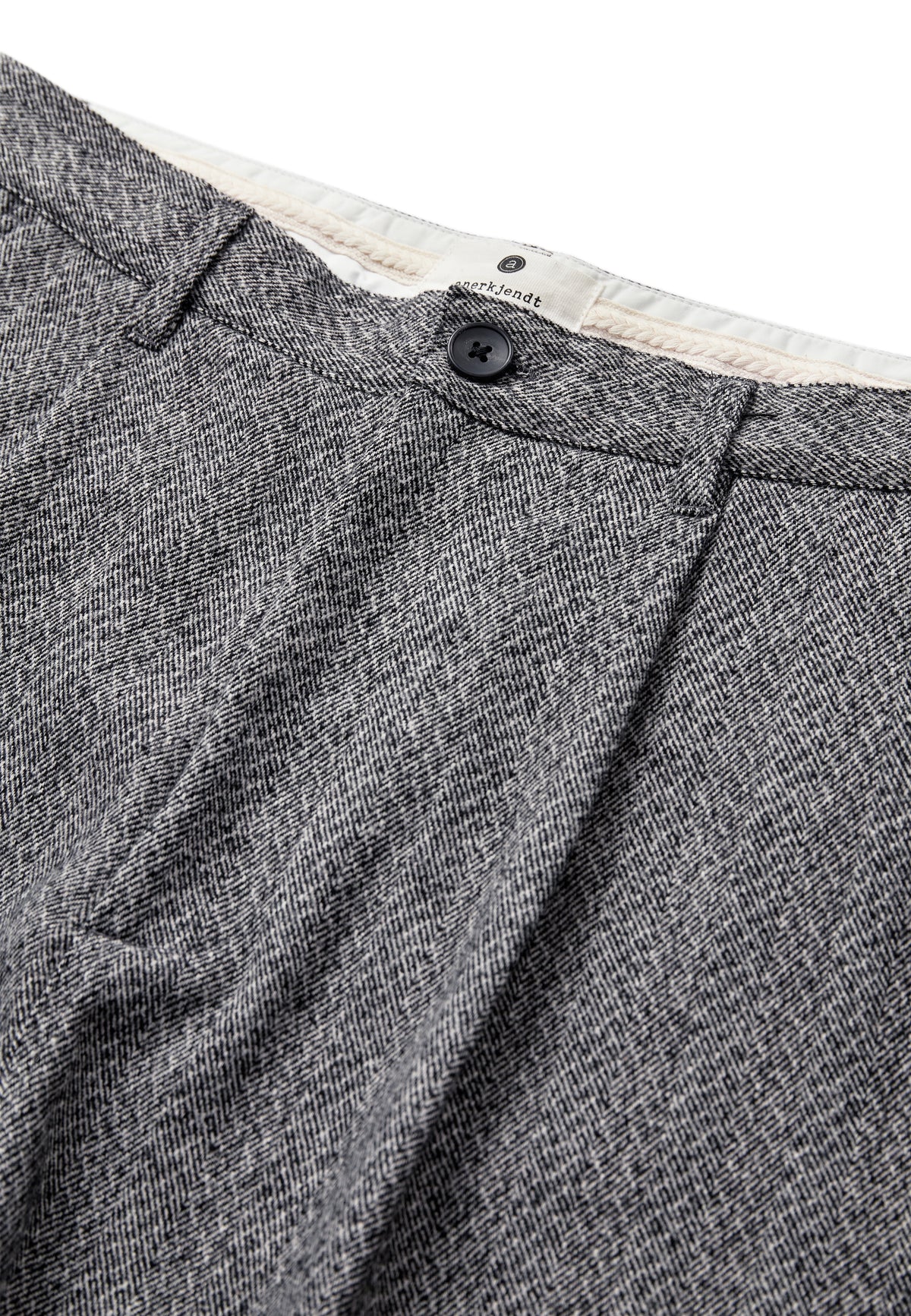 JAKOB WOOL PANTS, Caviar melange - Anerkjendt
