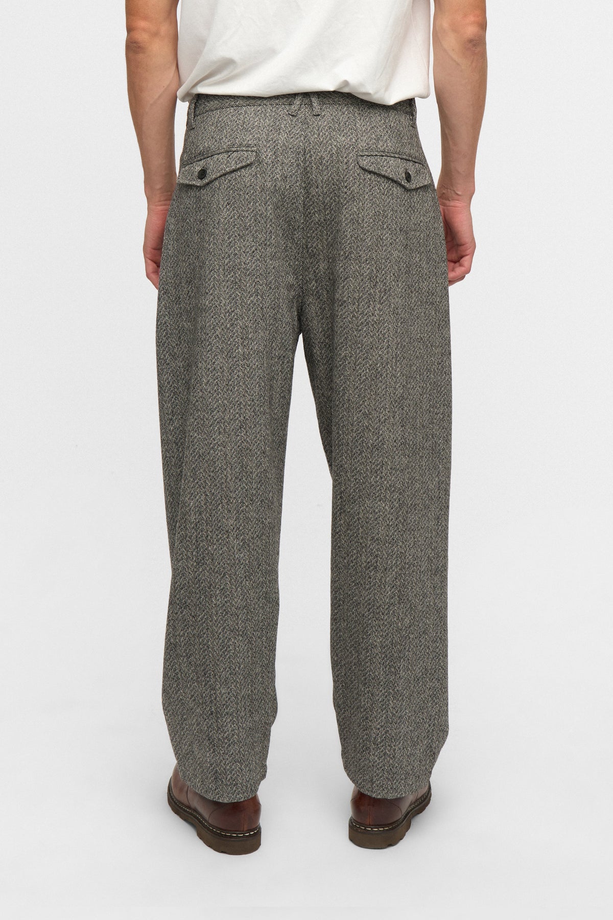 JAKOB WOOL PANTS, Caviar melange - Anerkjendt