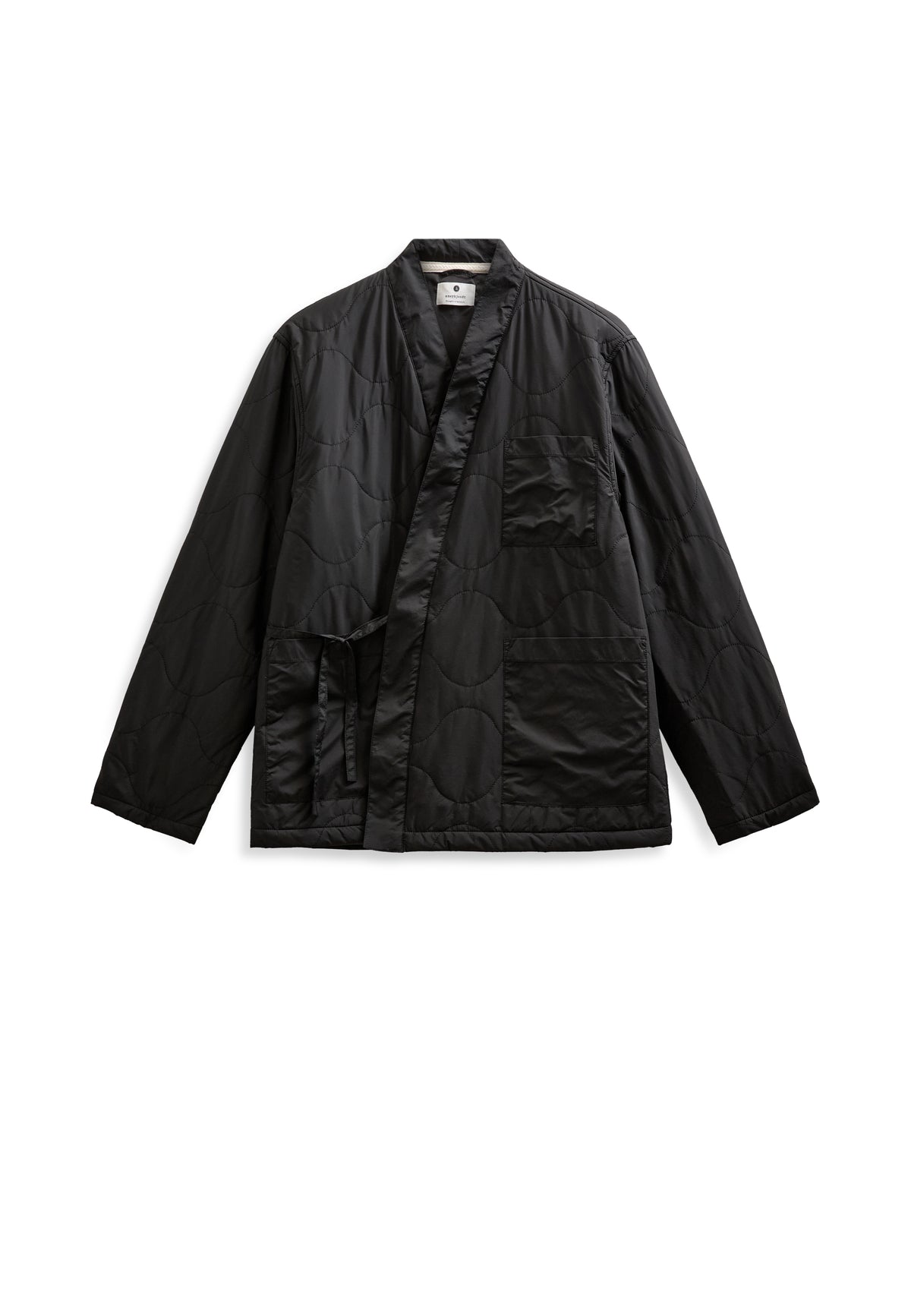 JESPER QUILT KIMONO, Caviar - Anerkjendt