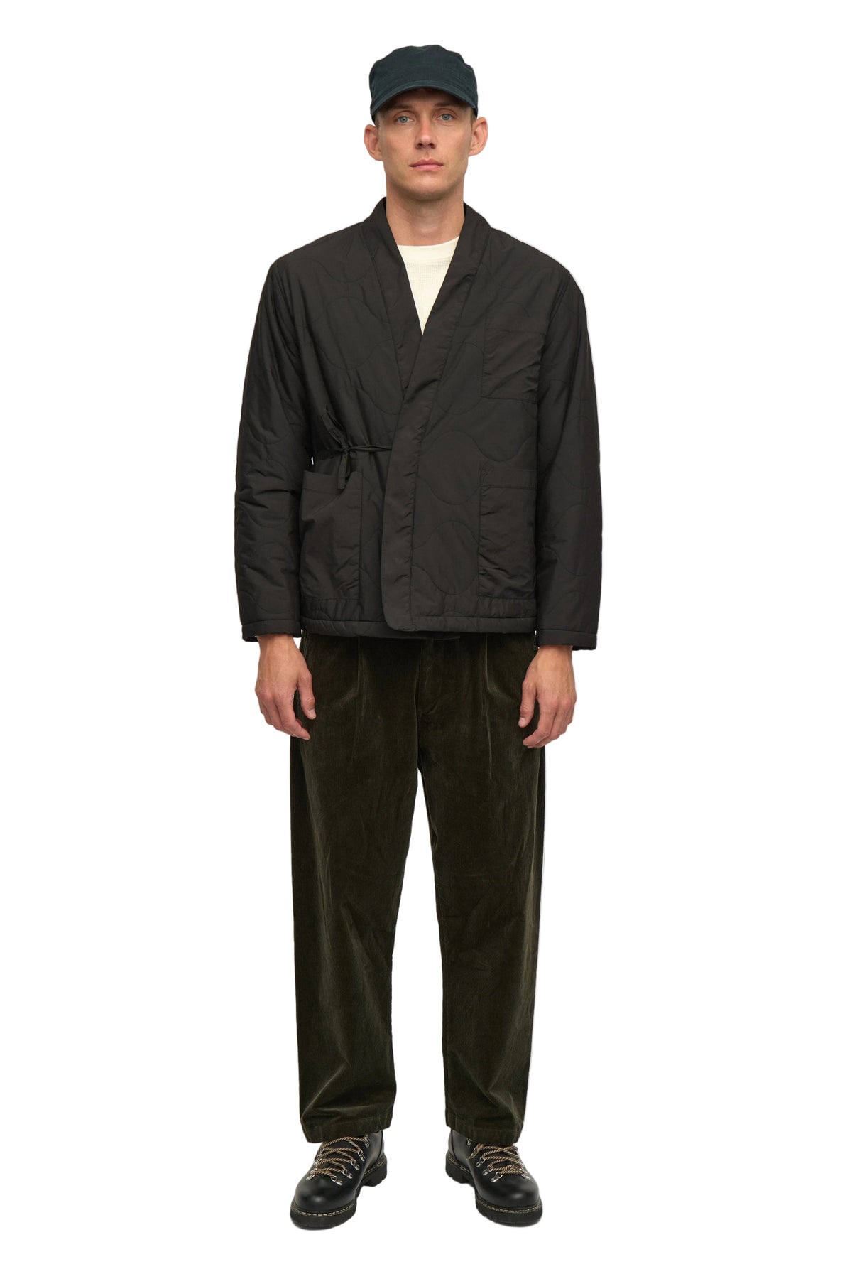 JESPER QUILT KIMONO, Caviar - Anerkjendt