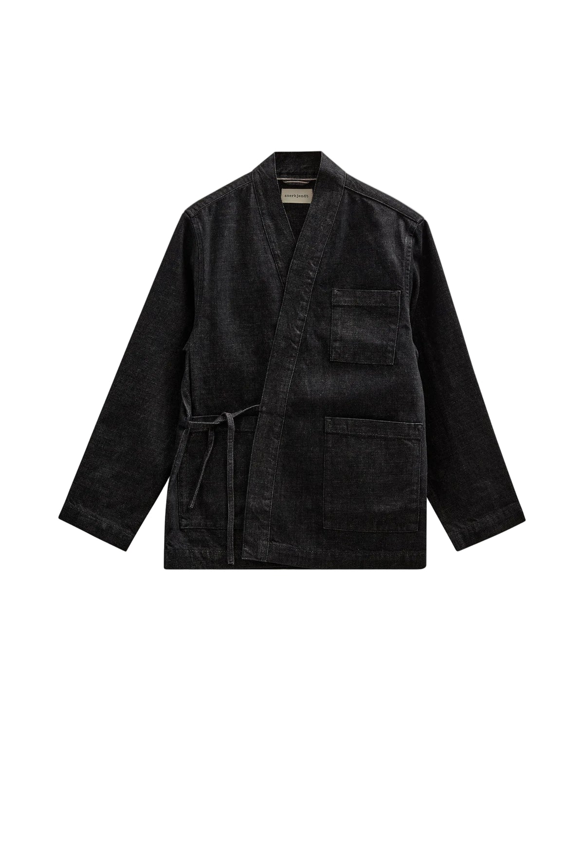 JESPER SELVEDGE DENIM KIMONO, Black - Anerkjendt