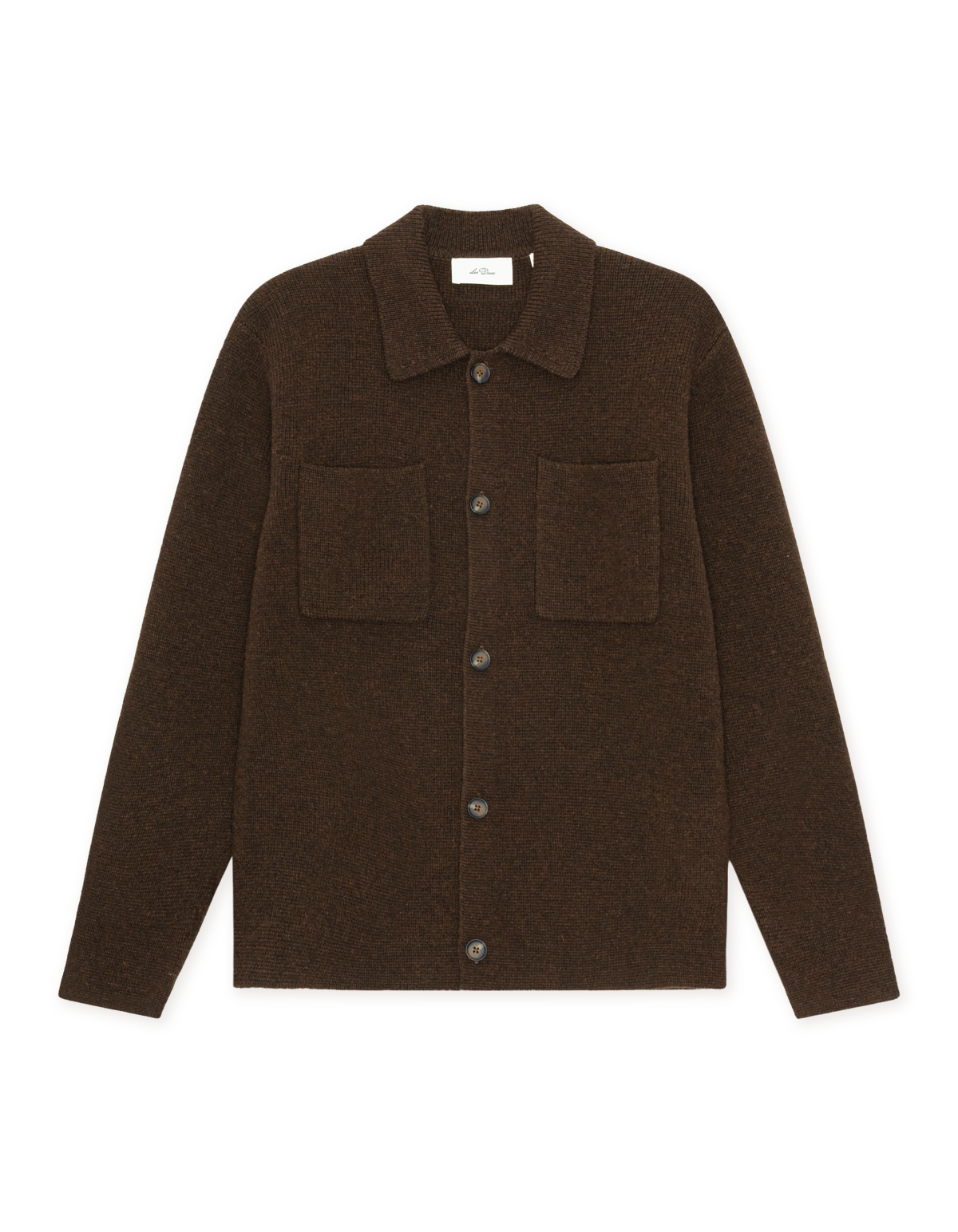 Milano Knit Overshirt Delicioso Brown, vue 2