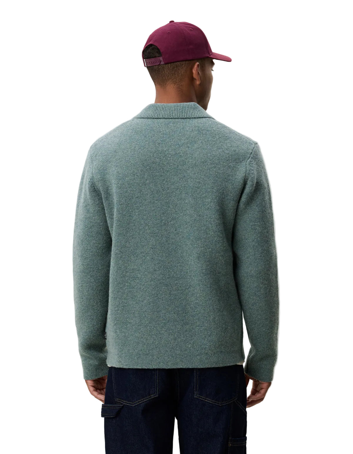 Milano Knit Overshirt Laurel Wreath Green, vue 6