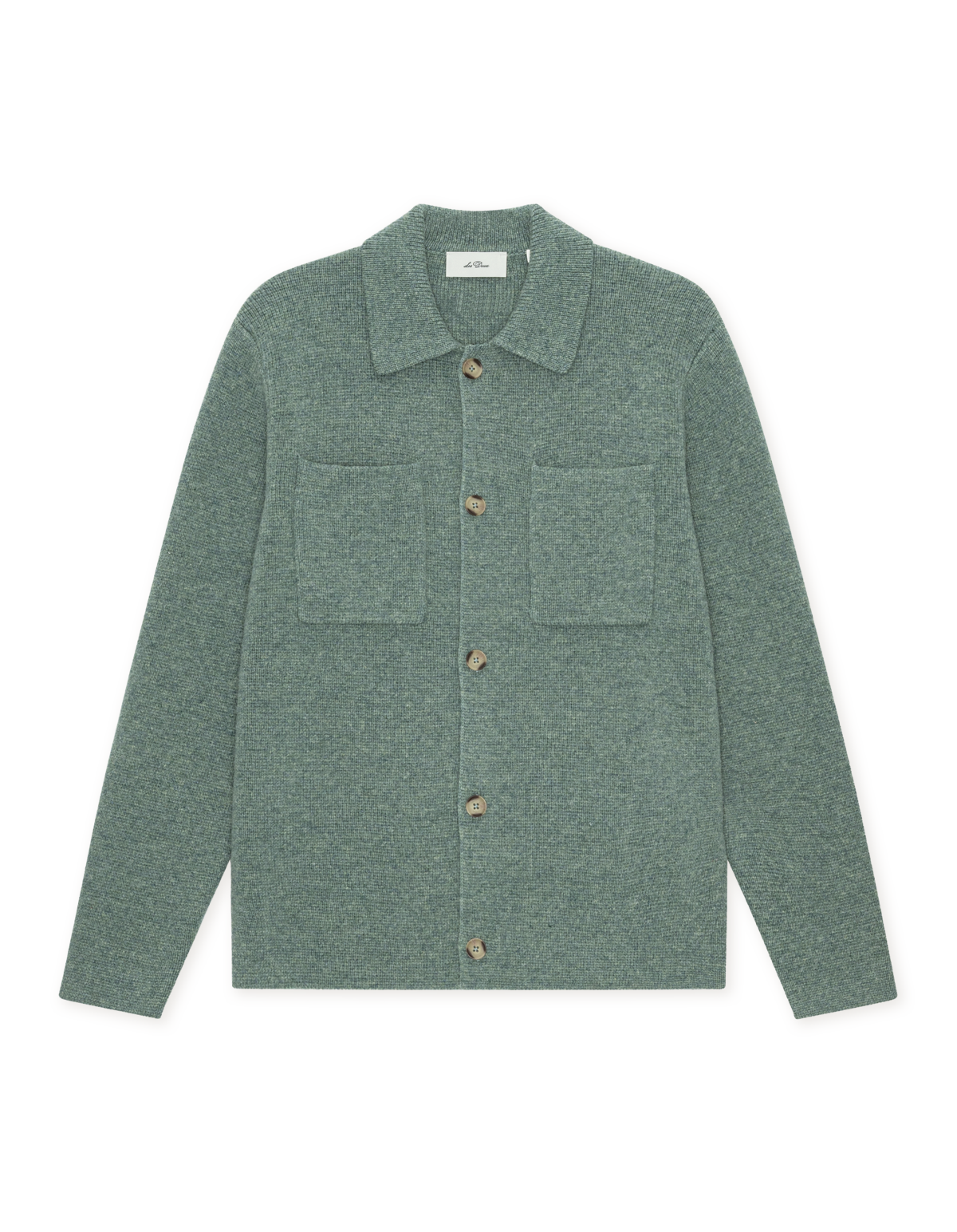 Milano Knit Overshirt Laurel Wreath Green, vue 1