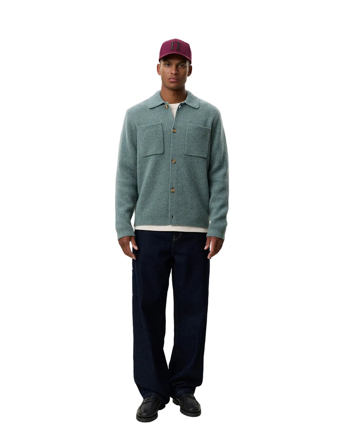 Milano Knit Overshirt Laurel Wreath Green, vue 5