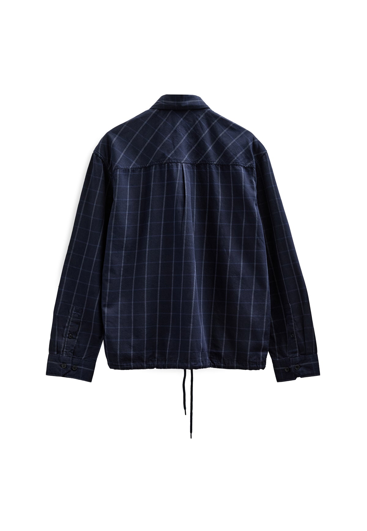 Otto Check Ls Overshirt Anerkjendt, coloris Sky Captain, vue 1