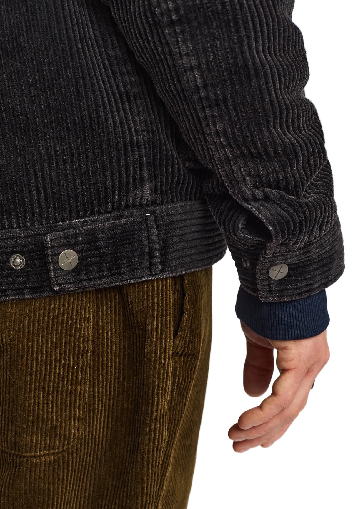 Padded Corduroy Jacket Revolution, gris foncé, vue 5