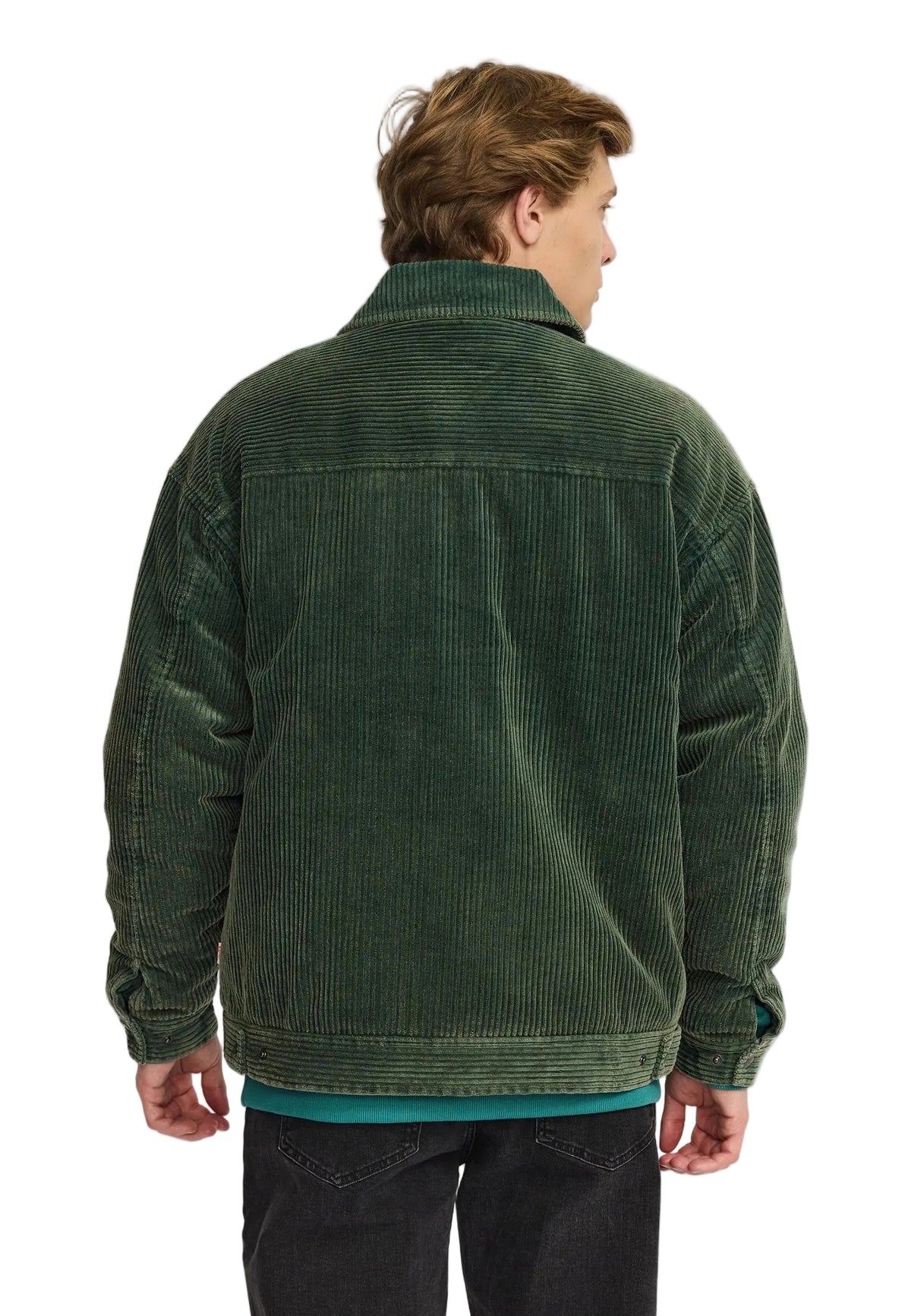 Padded Corduroy Jacket Revolution, vert, vue 3