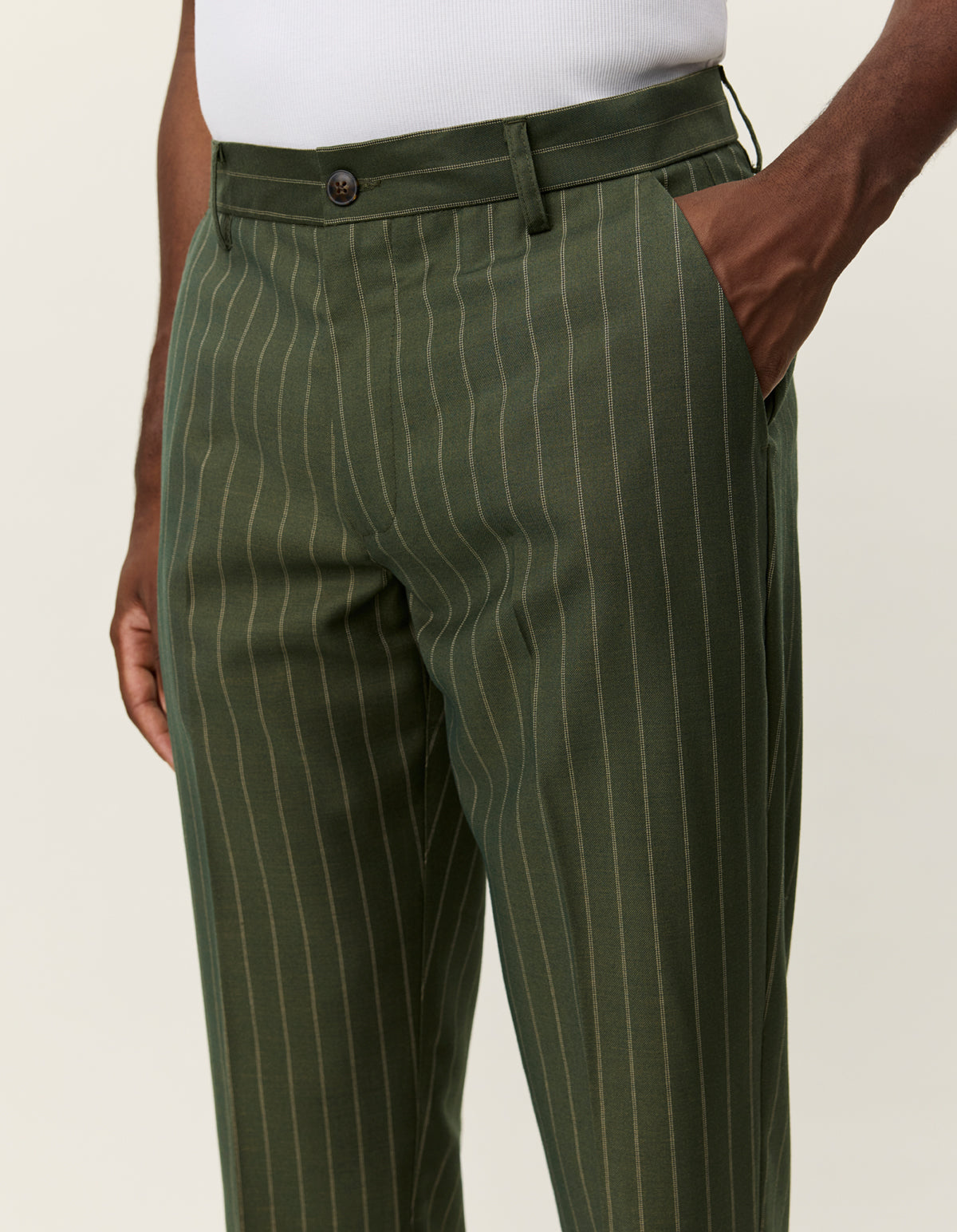 Como Reg Pin Light Wool Suit Pant